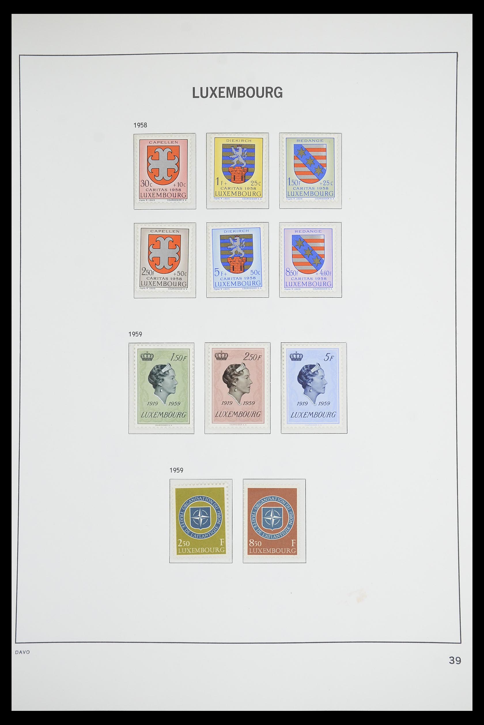 33703 038 - Postzegelverzameling 33703 Luxemburg 1852-1991.