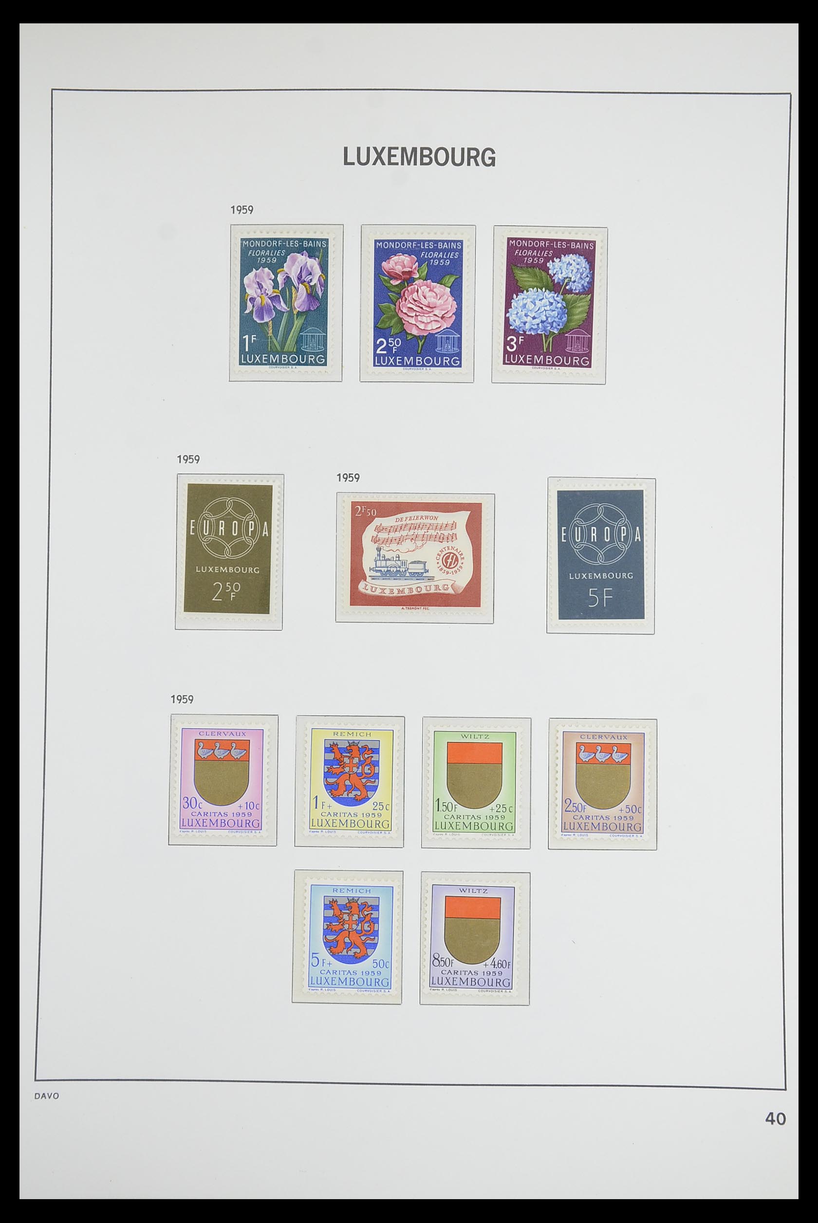 33703 039 - Postzegelverzameling 33703 Luxemburg 1852-1991.
