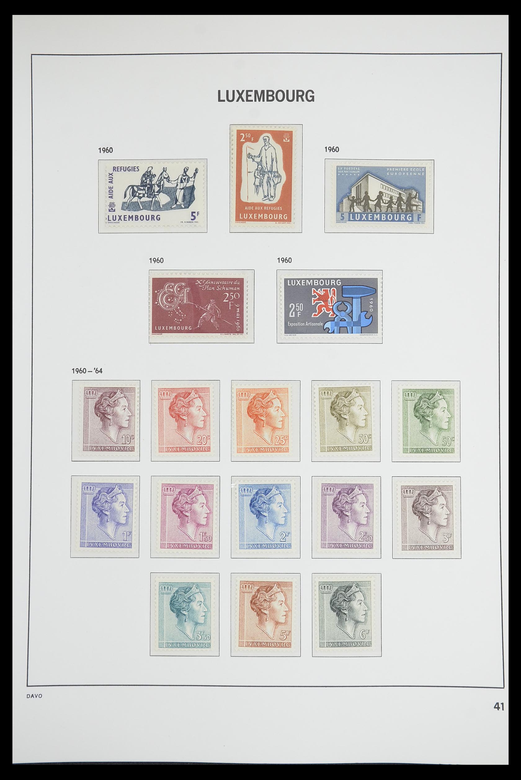 33703 040 - Stamp collection 33703 Luxembourg 1852-1991.