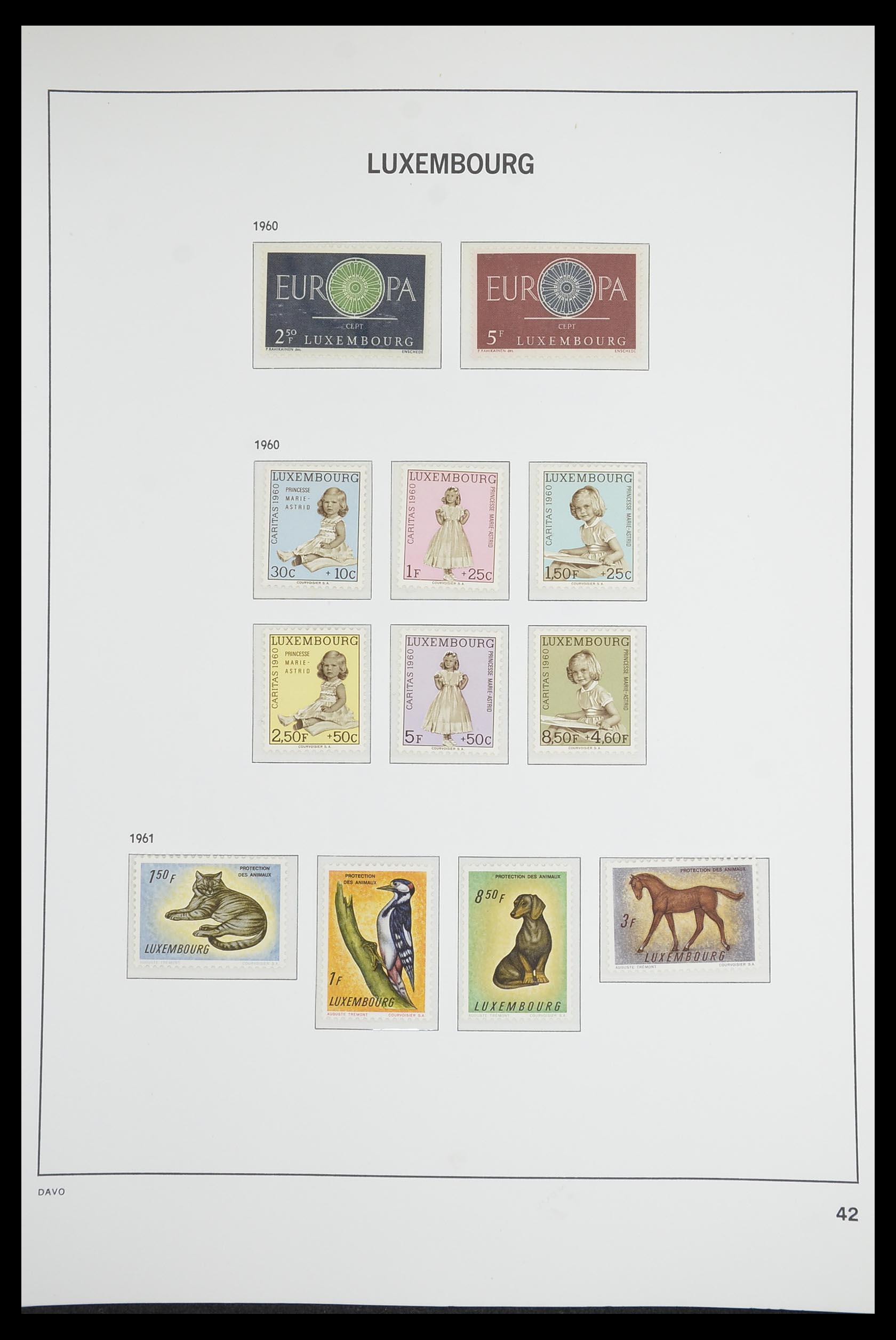 33703 041 - Postzegelverzameling 33703 Luxemburg 1852-1991.