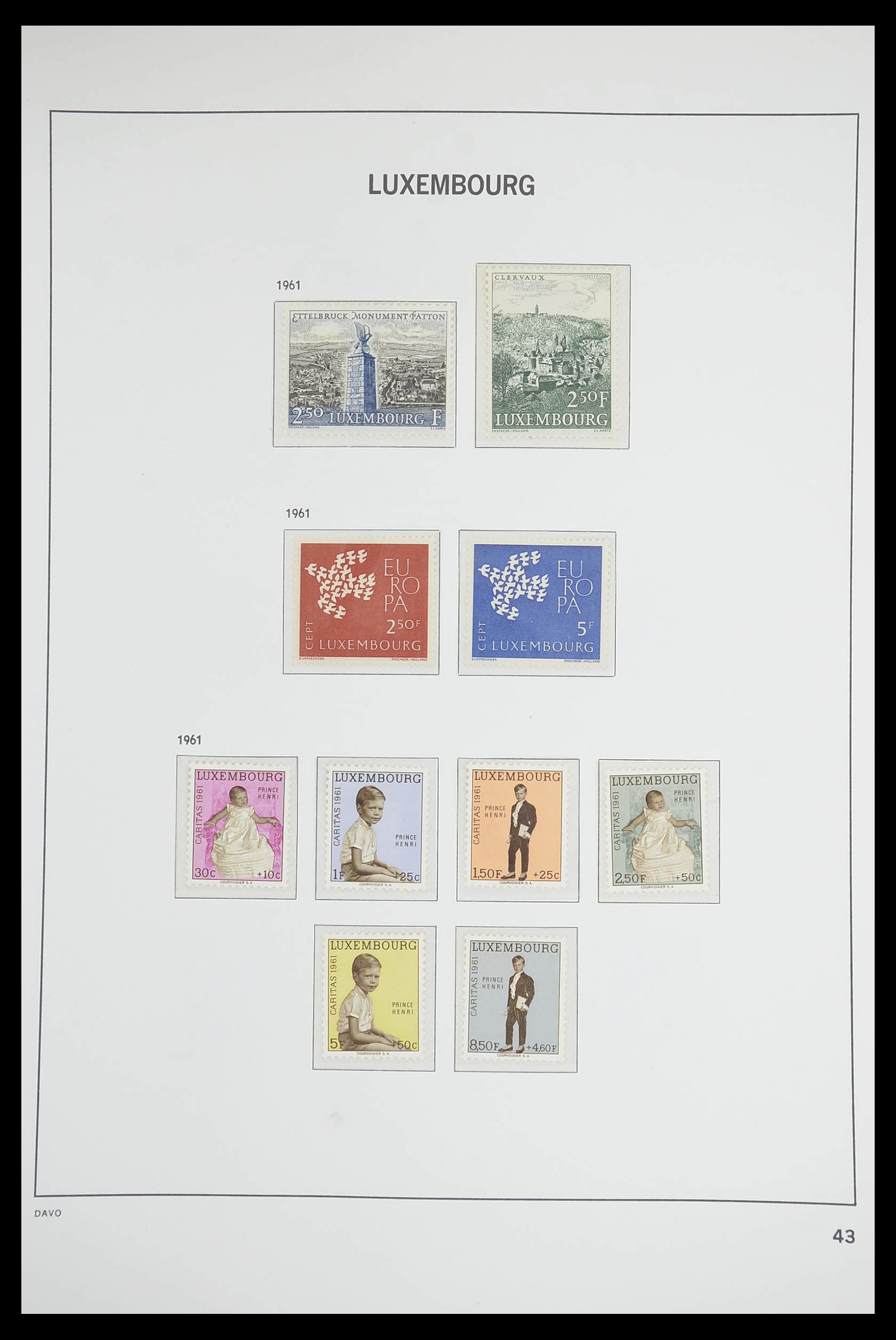 33703 042 - Postzegelverzameling 33703 Luxemburg 1852-1991.
