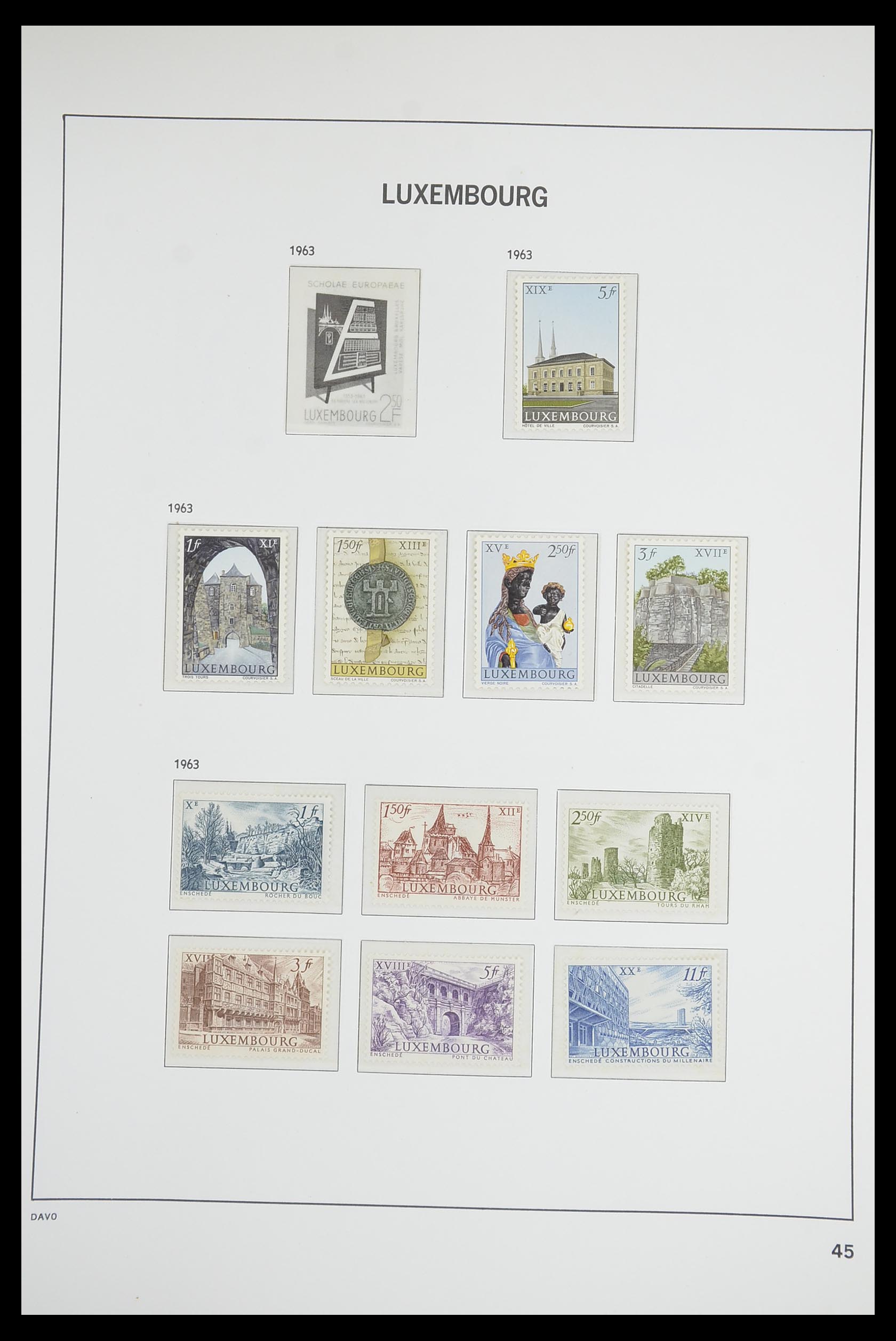 33703 044 - Postzegelverzameling 33703 Luxemburg 1852-1991.