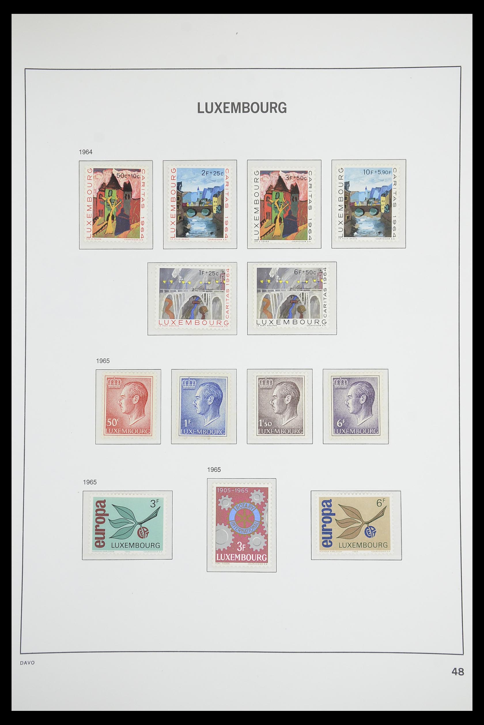 33703 047 - Postzegelverzameling 33703 Luxemburg 1852-1991.