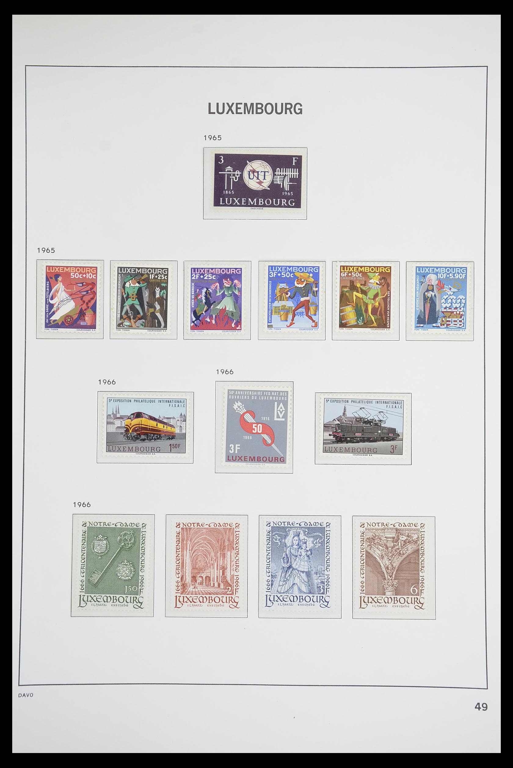 33703 048 - Postzegelverzameling 33703 Luxemburg 1852-1991.