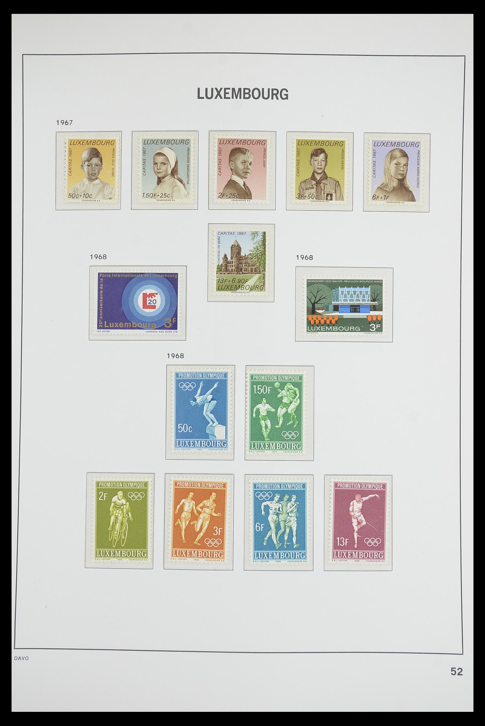 33703 051 - Postzegelverzameling 33703 Luxemburg 1852-1991.