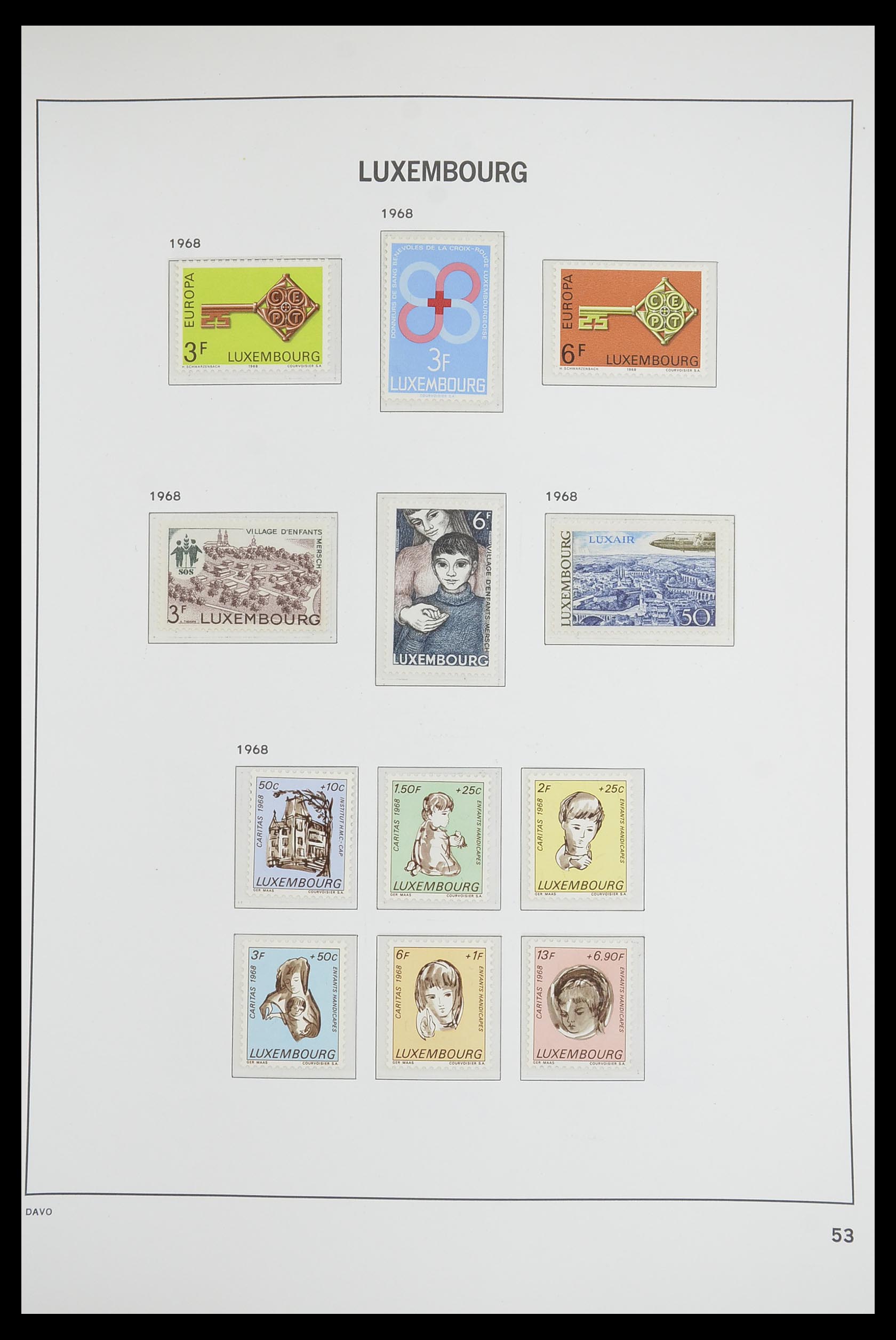 33703 052 - Postzegelverzameling 33703 Luxemburg 1852-1991.