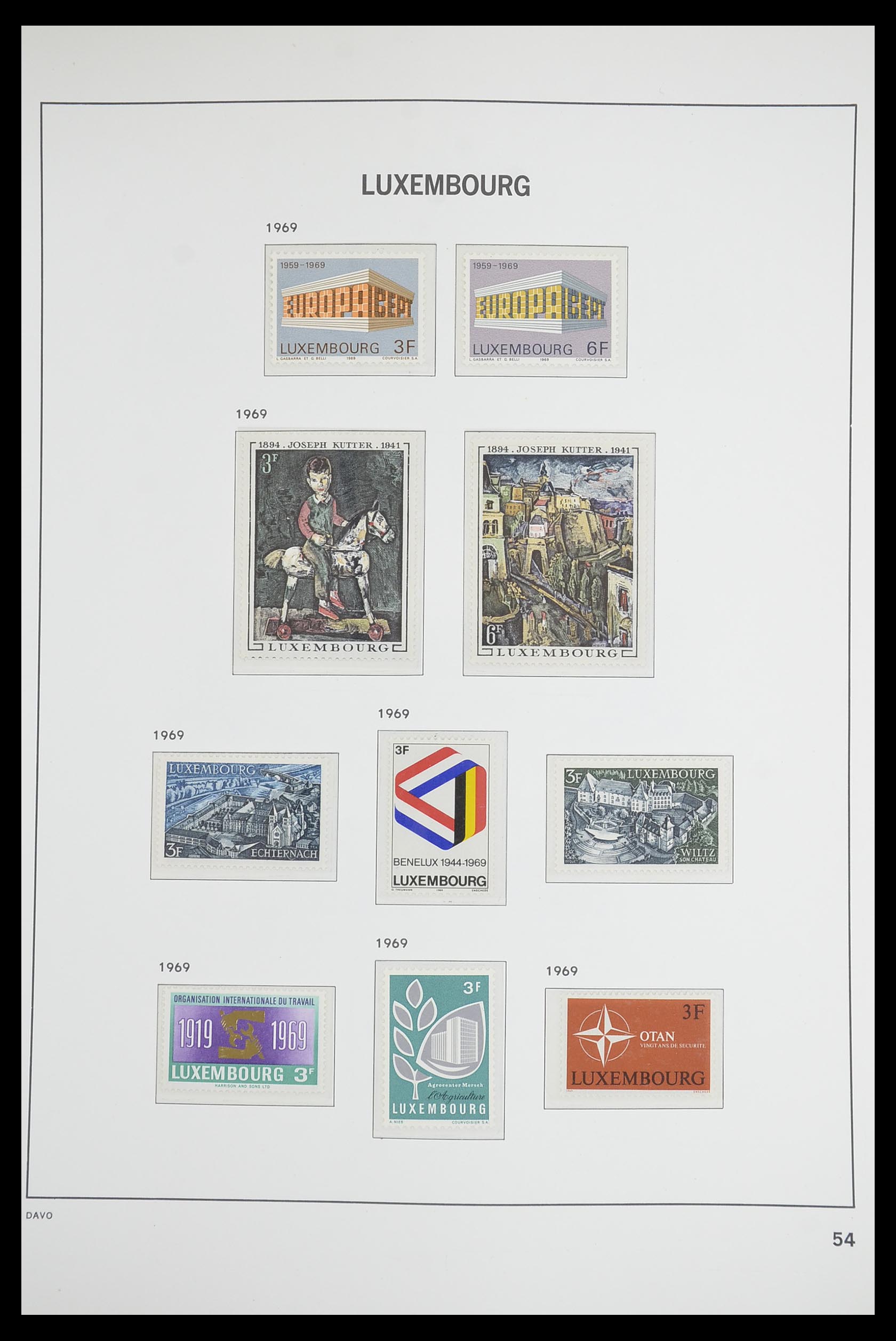 33703 053 - Postzegelverzameling 33703 Luxemburg 1852-1991.