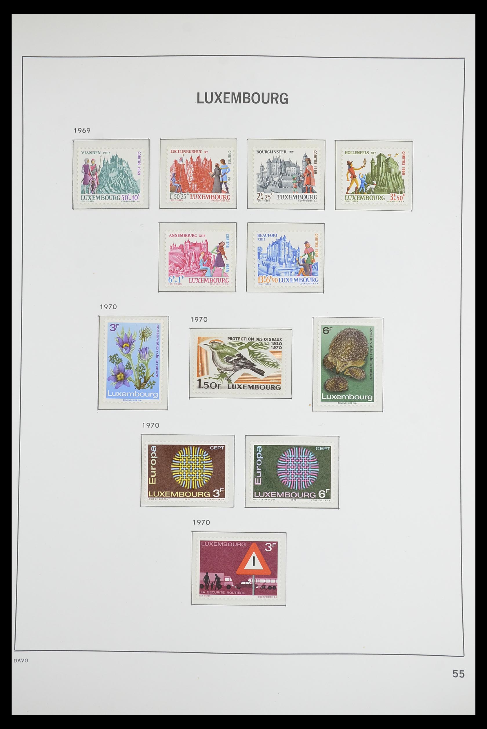 33703 054 - Postzegelverzameling 33703 Luxemburg 1852-1991.