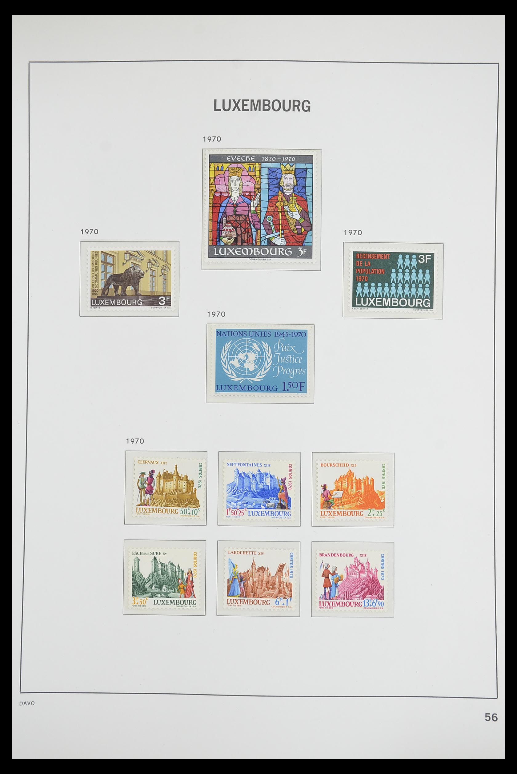 33703 055 - Postzegelverzameling 33703 Luxemburg 1852-1991.