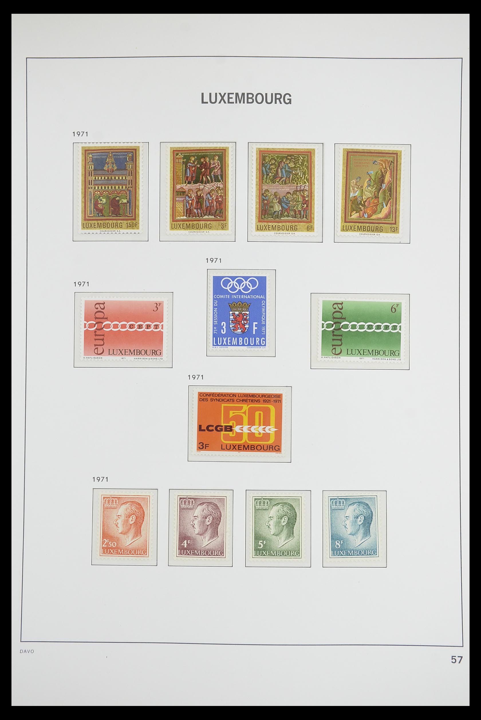 33703 056 - Postzegelverzameling 33703 Luxemburg 1852-1991.