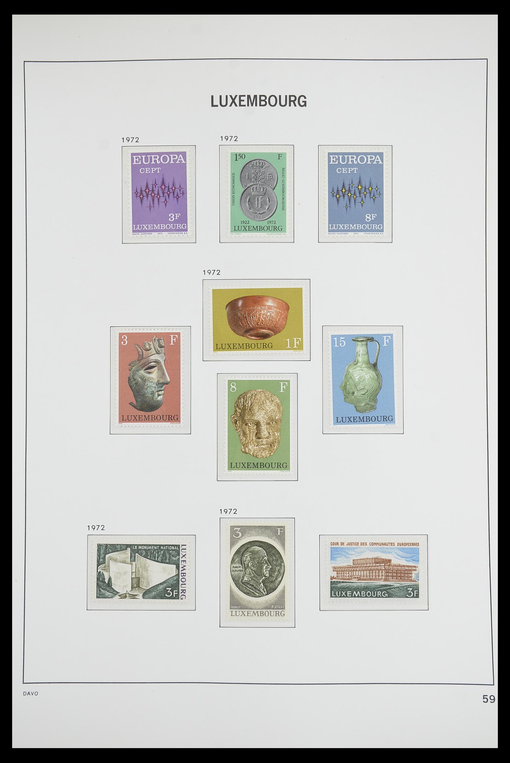 33703 058 - Postzegelverzameling 33703 Luxemburg 1852-1991.