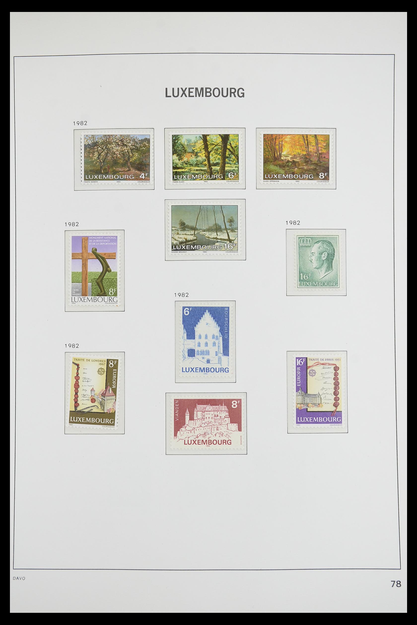 33703 075 - Stamp collection 33703 Luxembourg 1852-1991.