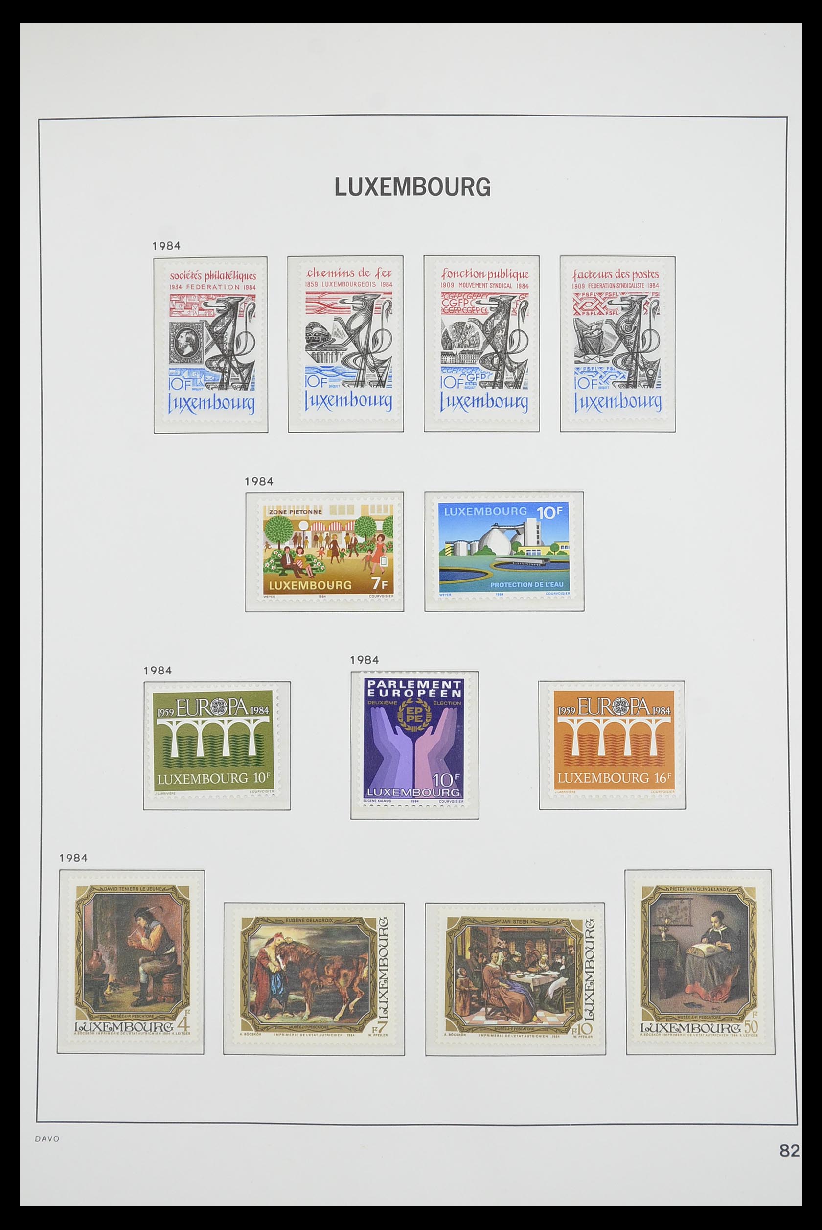 33703 079 - Stamp collection 33703 Luxembourg 1852-1991.