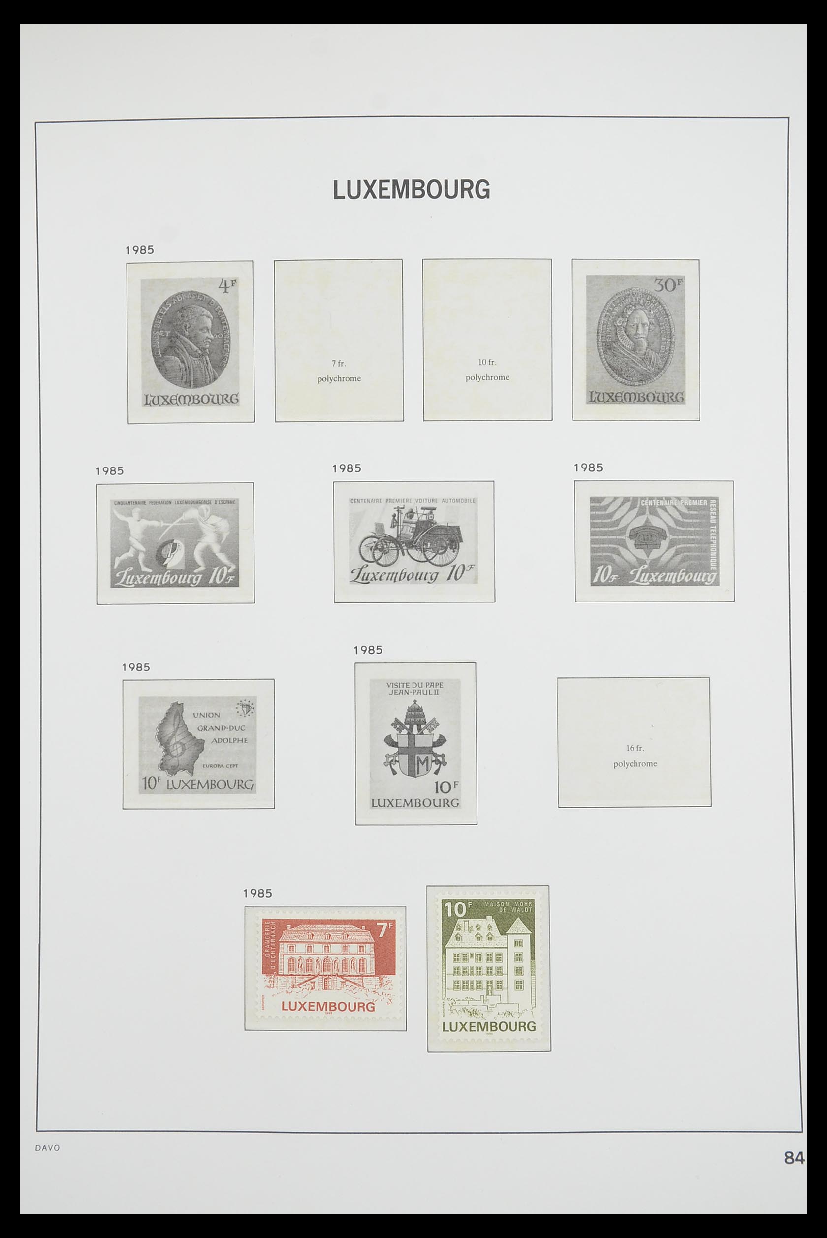 33703 081 - Postzegelverzameling 33703 Luxemburg 1852-1991.