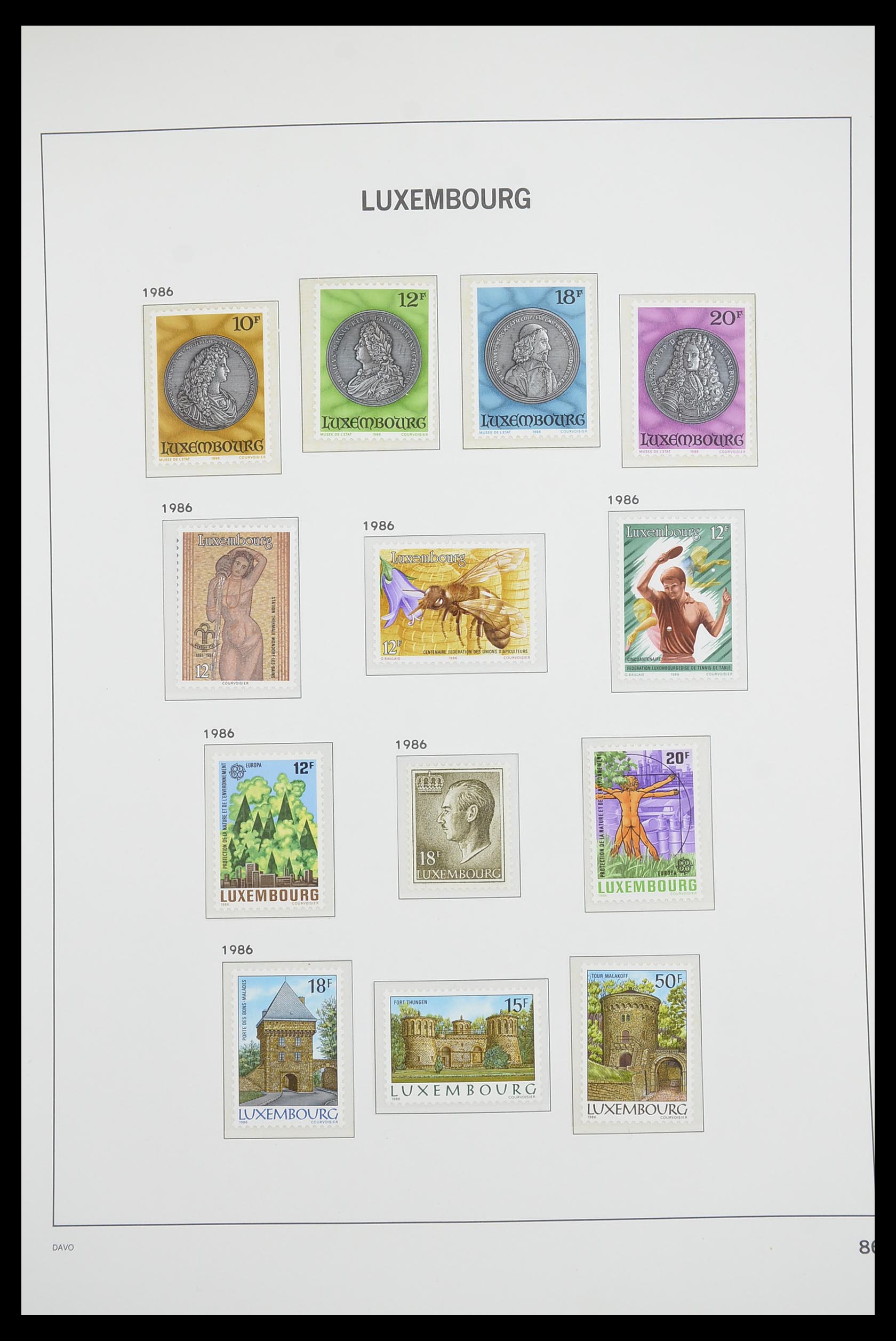 33703 083 - Postzegelverzameling 33703 Luxemburg 1852-1991.