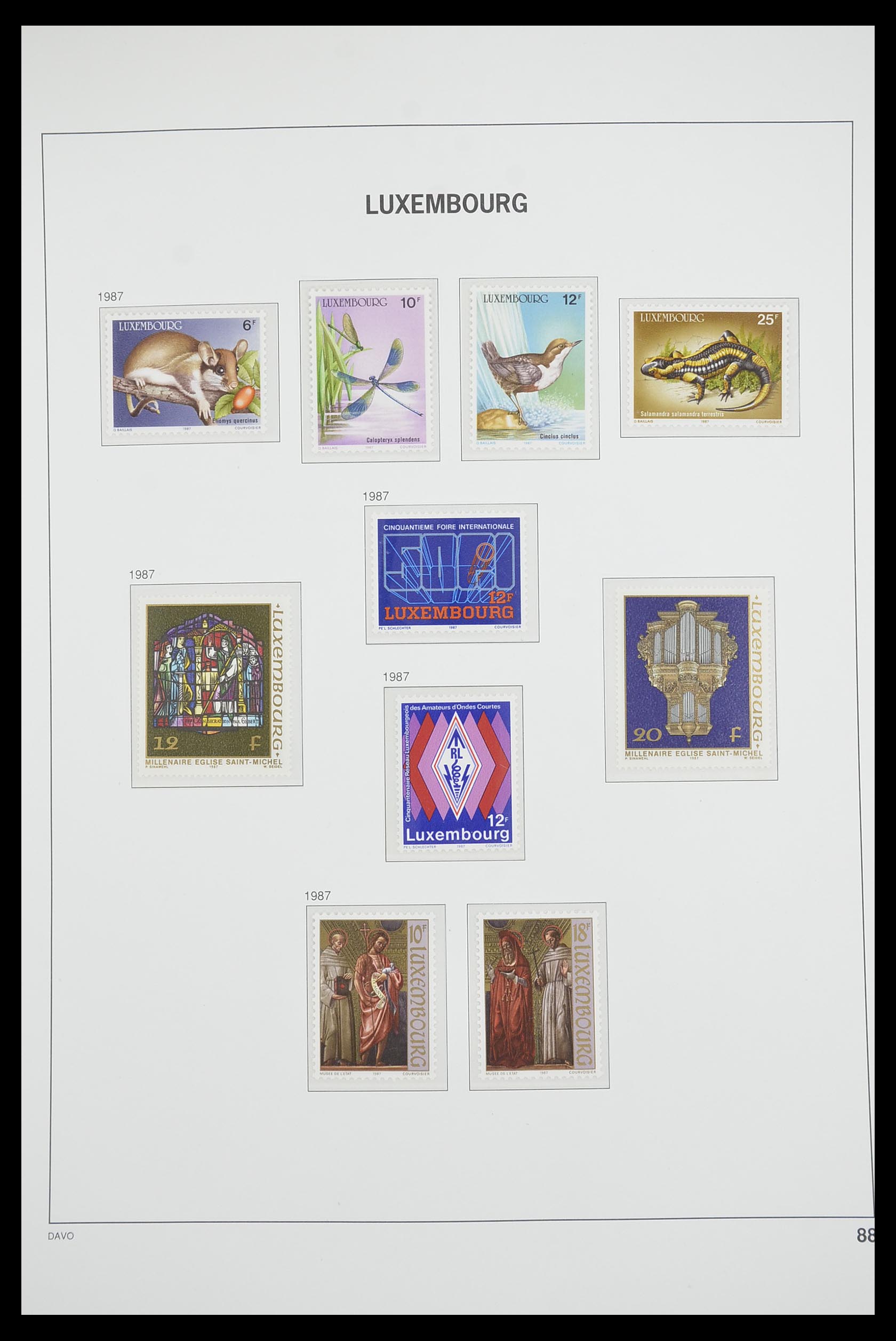 33703 085 - Postzegelverzameling 33703 Luxemburg 1852-1991.