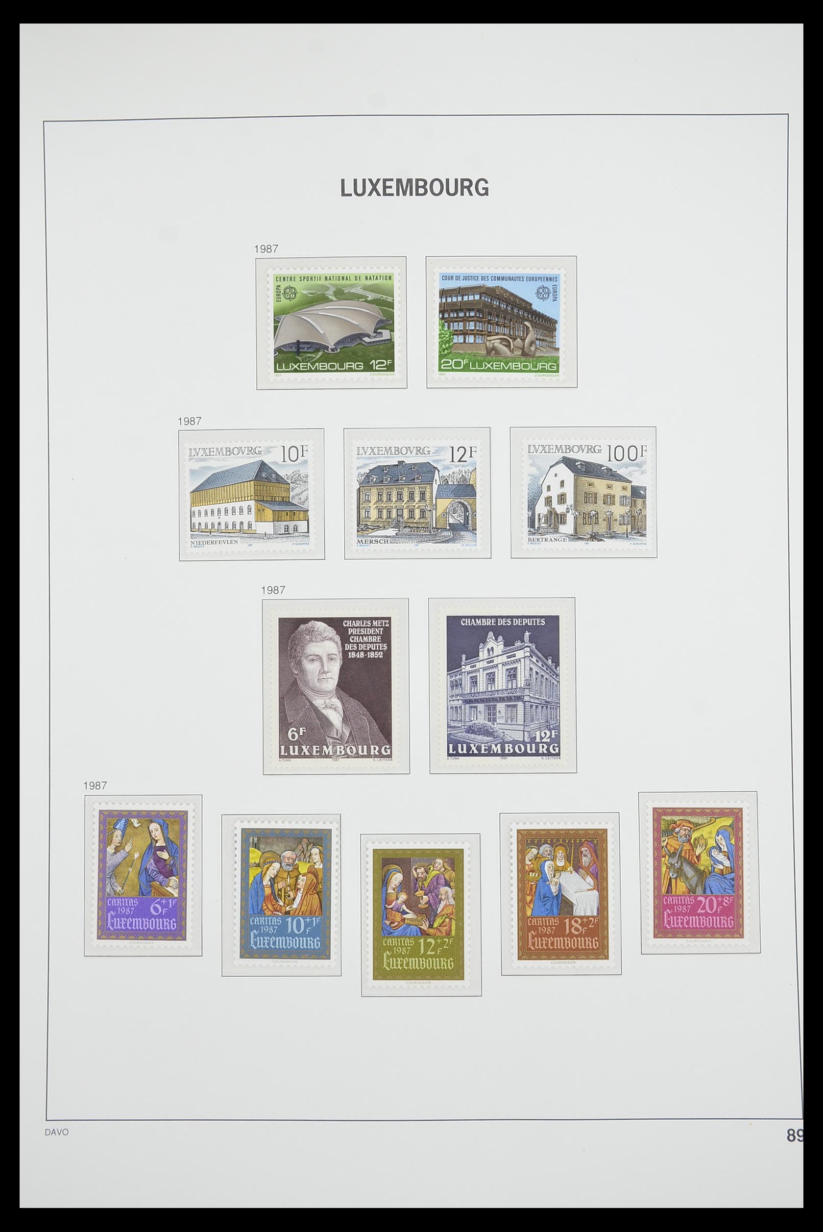 33703 086 - Postzegelverzameling 33703 Luxemburg 1852-1991.