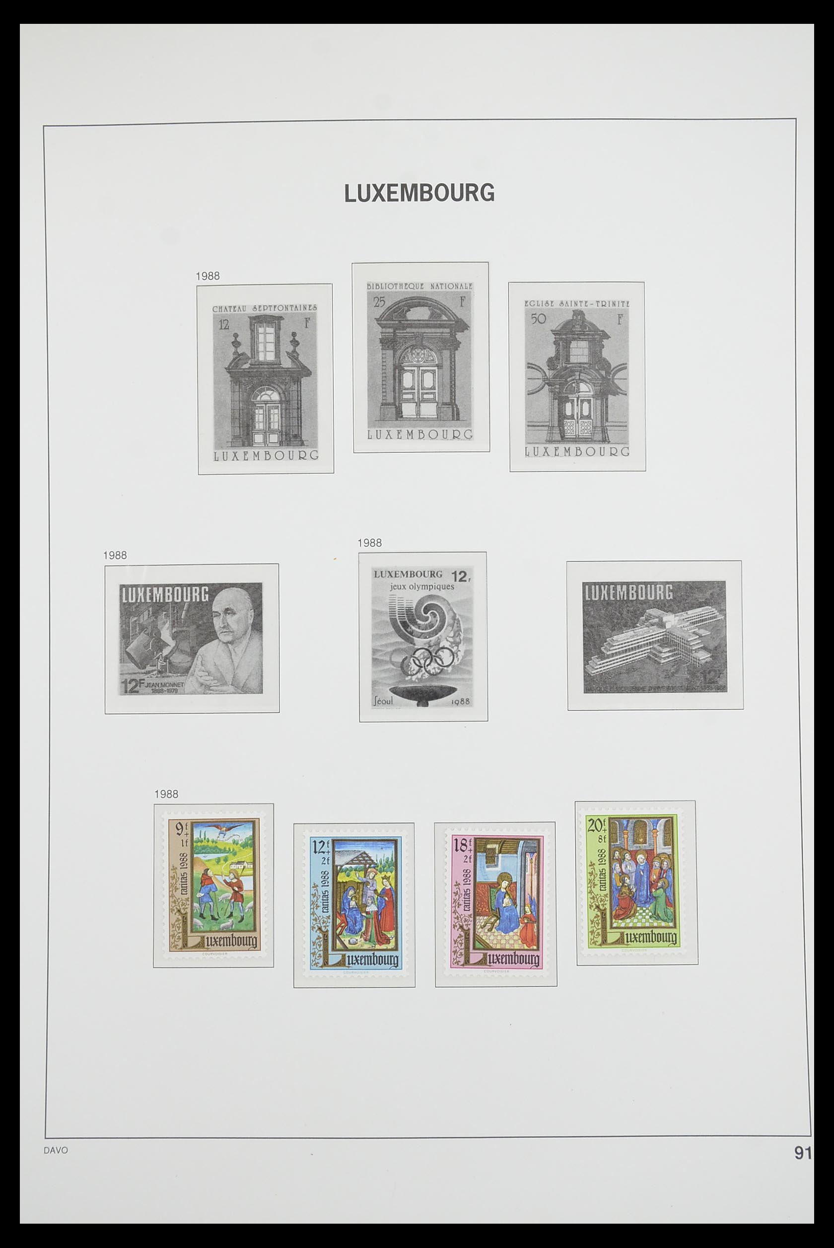 33703 088 - Postzegelverzameling 33703 Luxemburg 1852-1991.