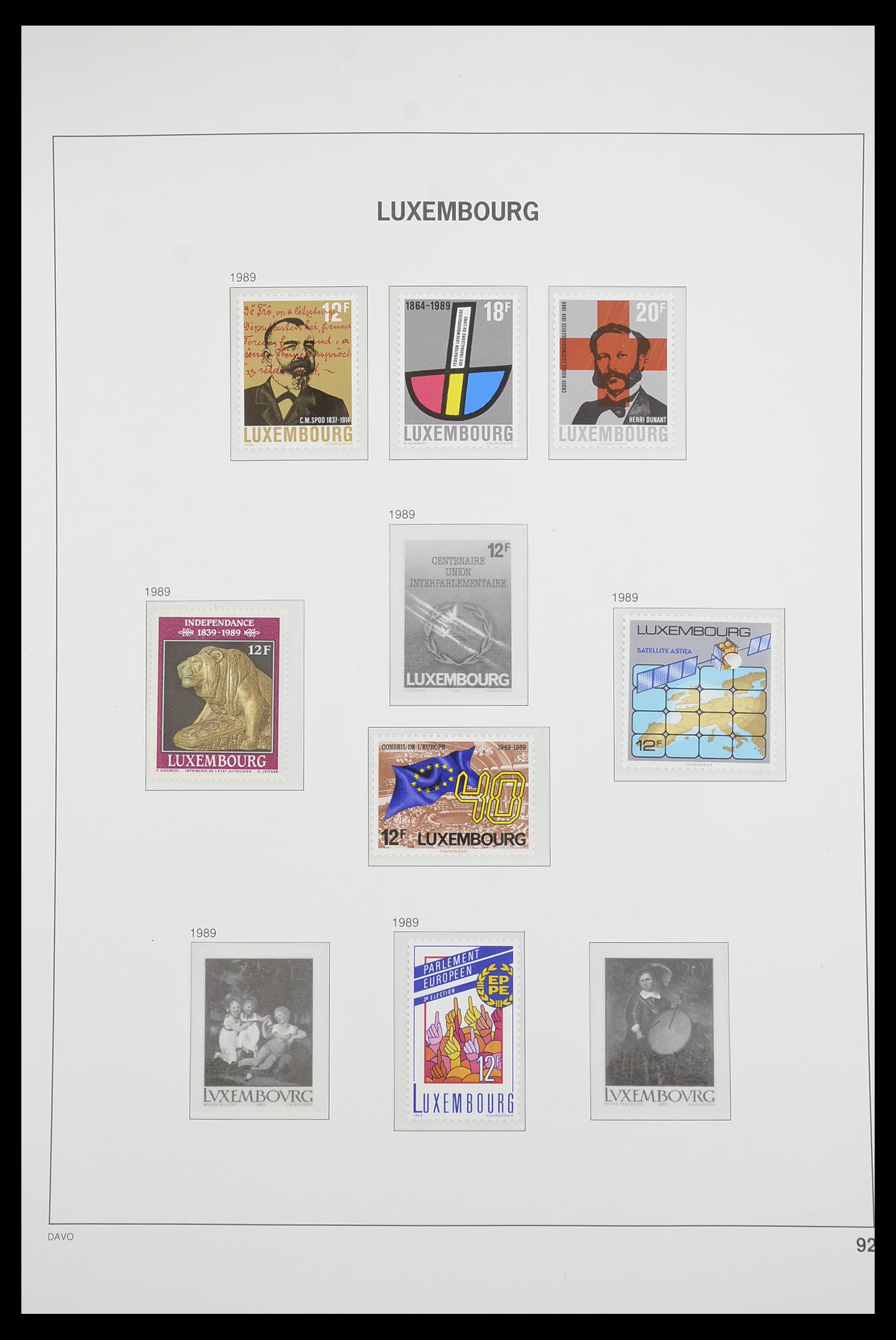 33703 089 - Postzegelverzameling 33703 Luxemburg 1852-1991.