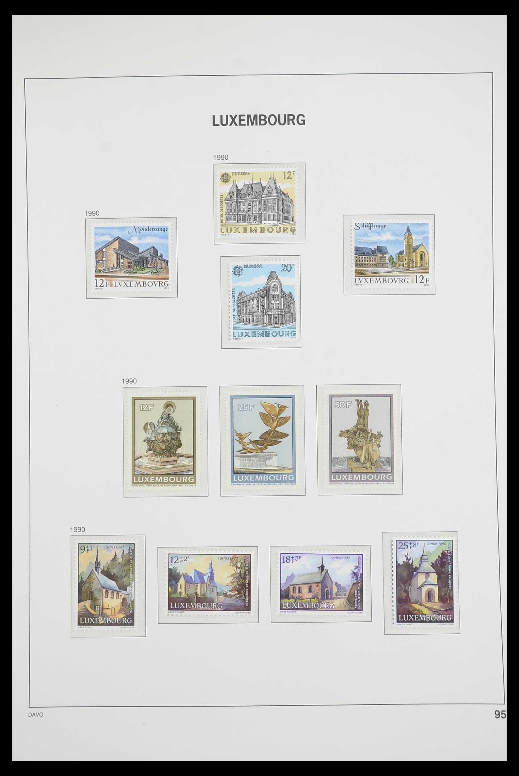 33703 092 - Postzegelverzameling 33703 Luxemburg 1852-1991.