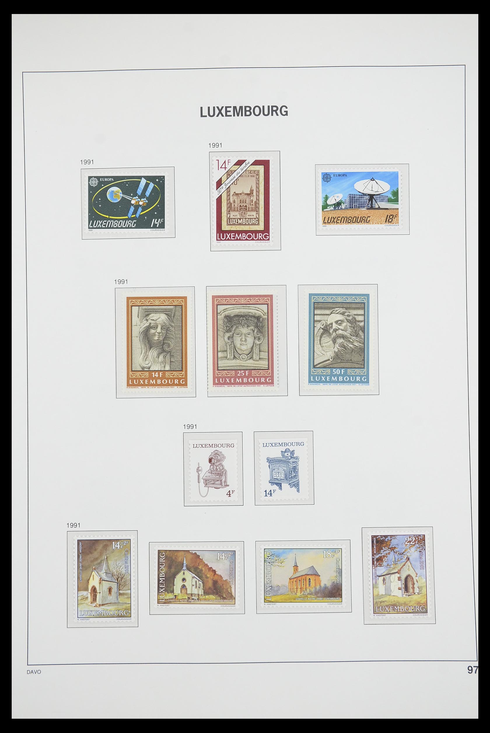 33703 094 - Postzegelverzameling 33703 Luxemburg 1852-1991.