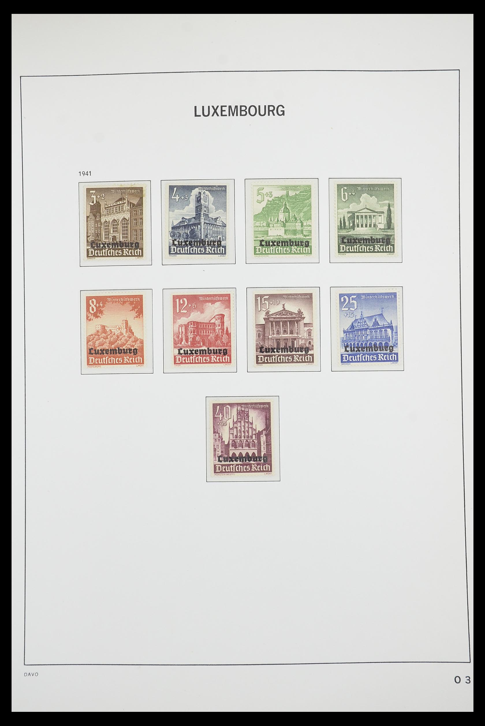 33703 097 - Postzegelverzameling 33703 Luxemburg 1852-1991.