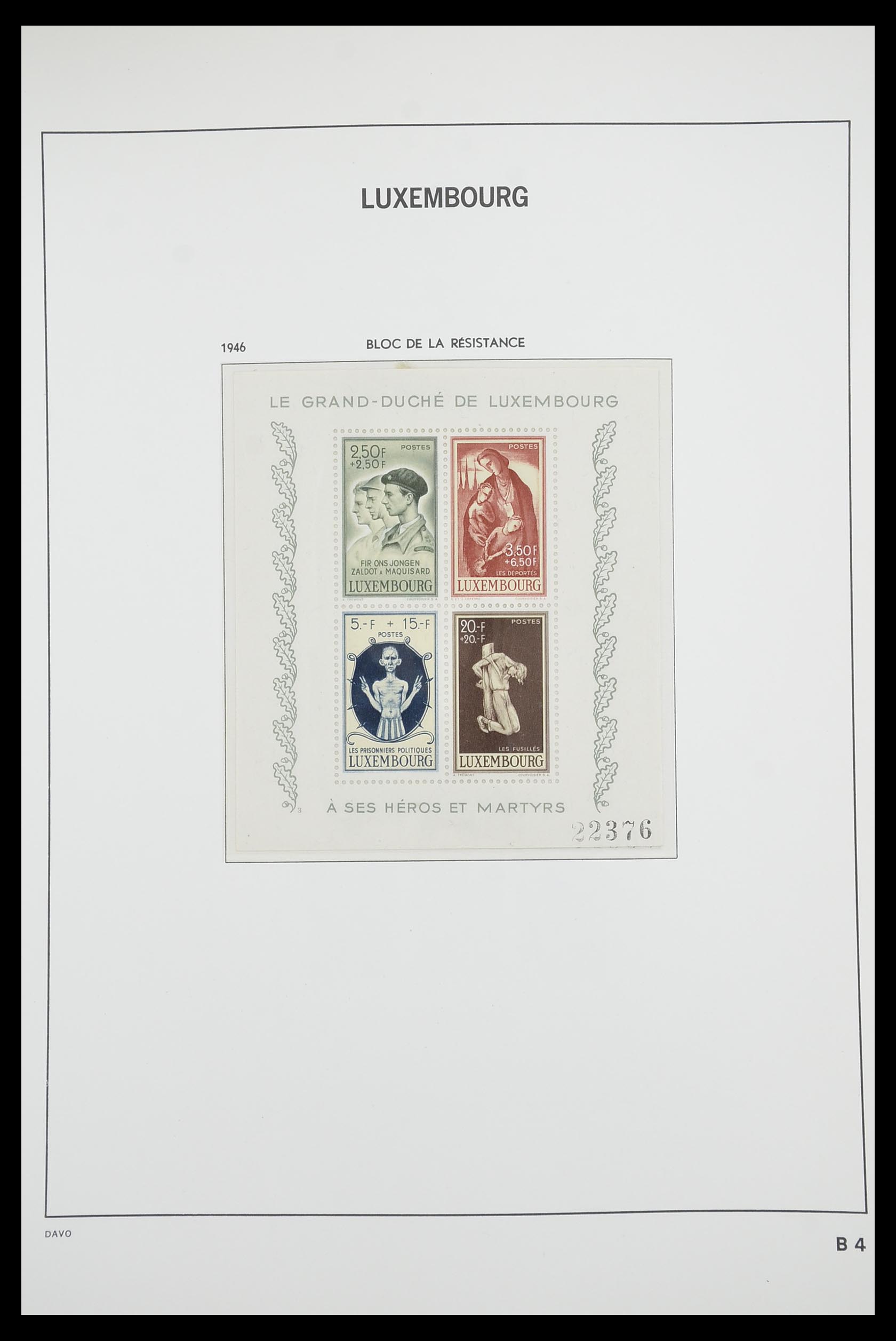 33703 101 - Stamp collection 33703 Luxembourg 1852-1991.
