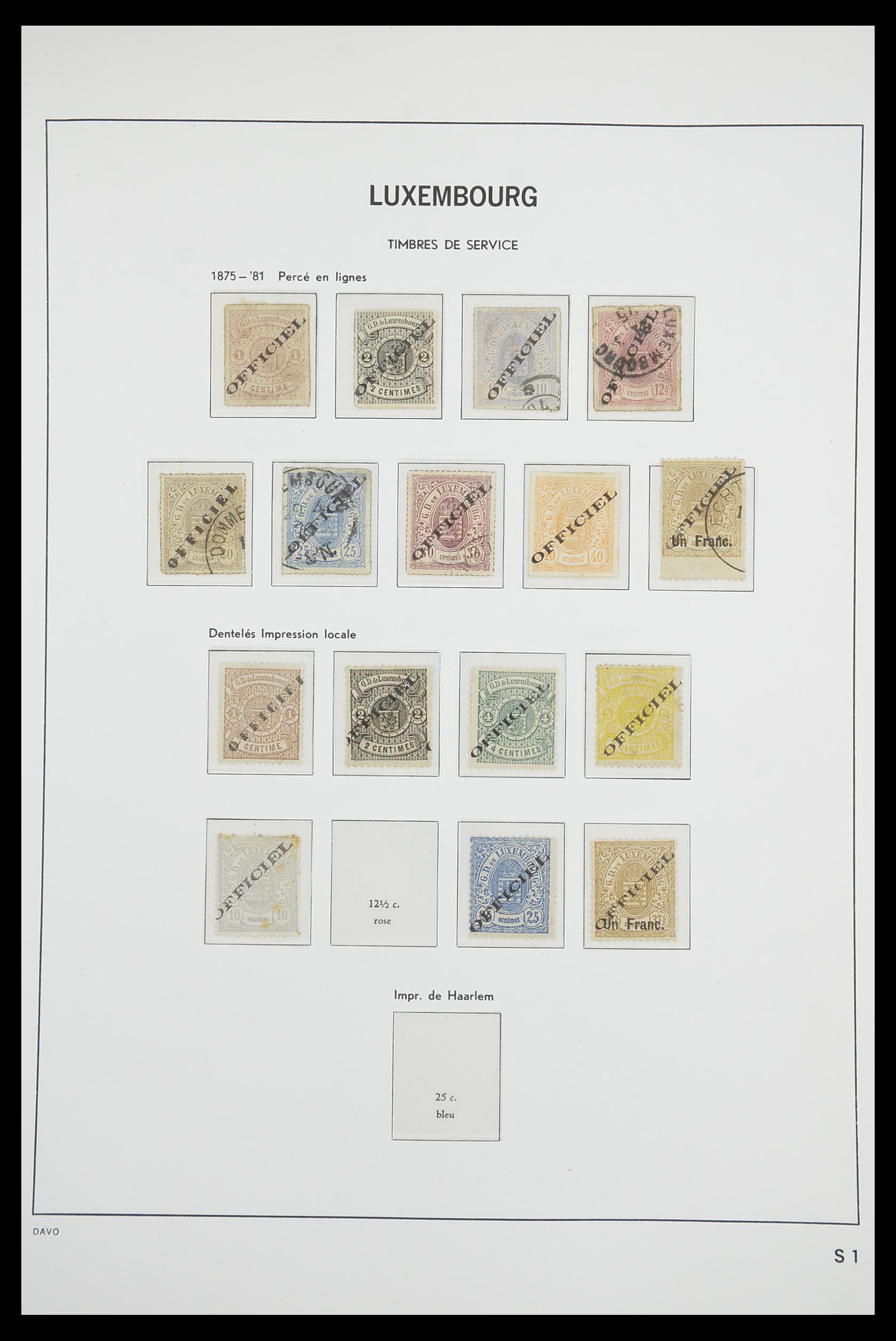 33703 109 - Postzegelverzameling 33703 Luxemburg 1852-1991.