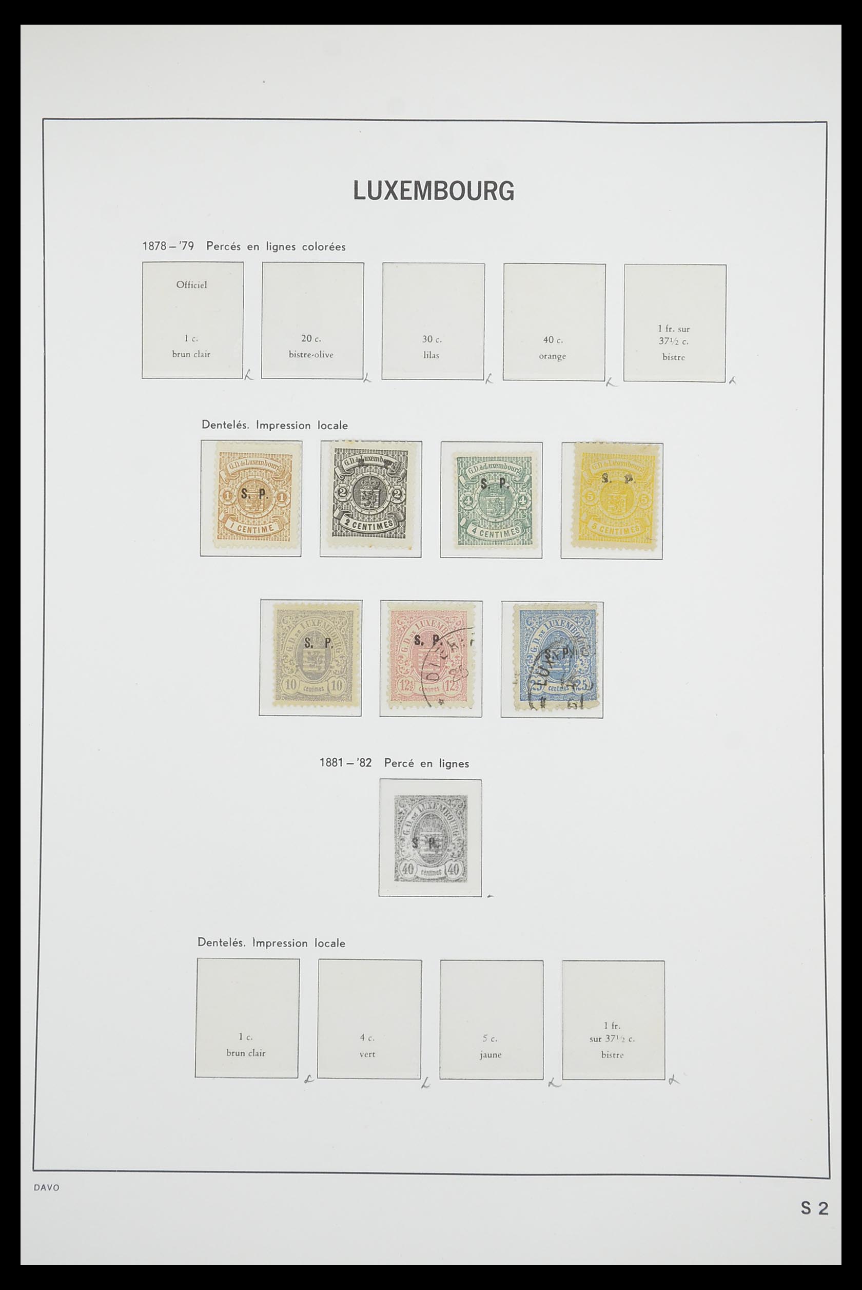 33703 110 - Postzegelverzameling 33703 Luxemburg 1852-1991.