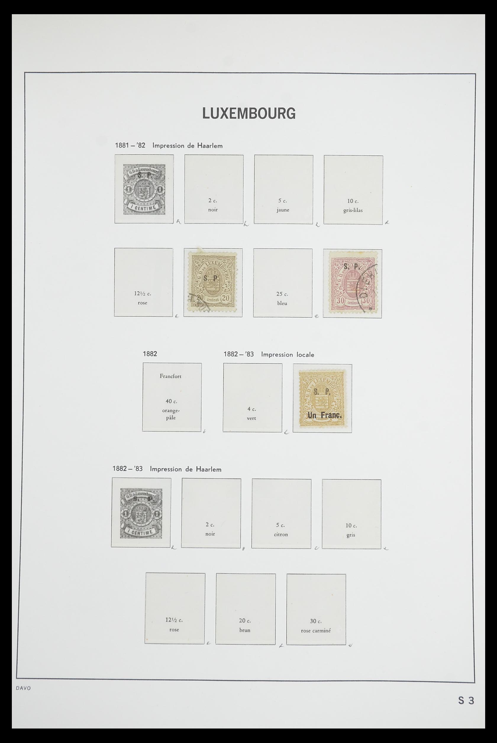 33703 111 - Postzegelverzameling 33703 Luxemburg 1852-1991.
