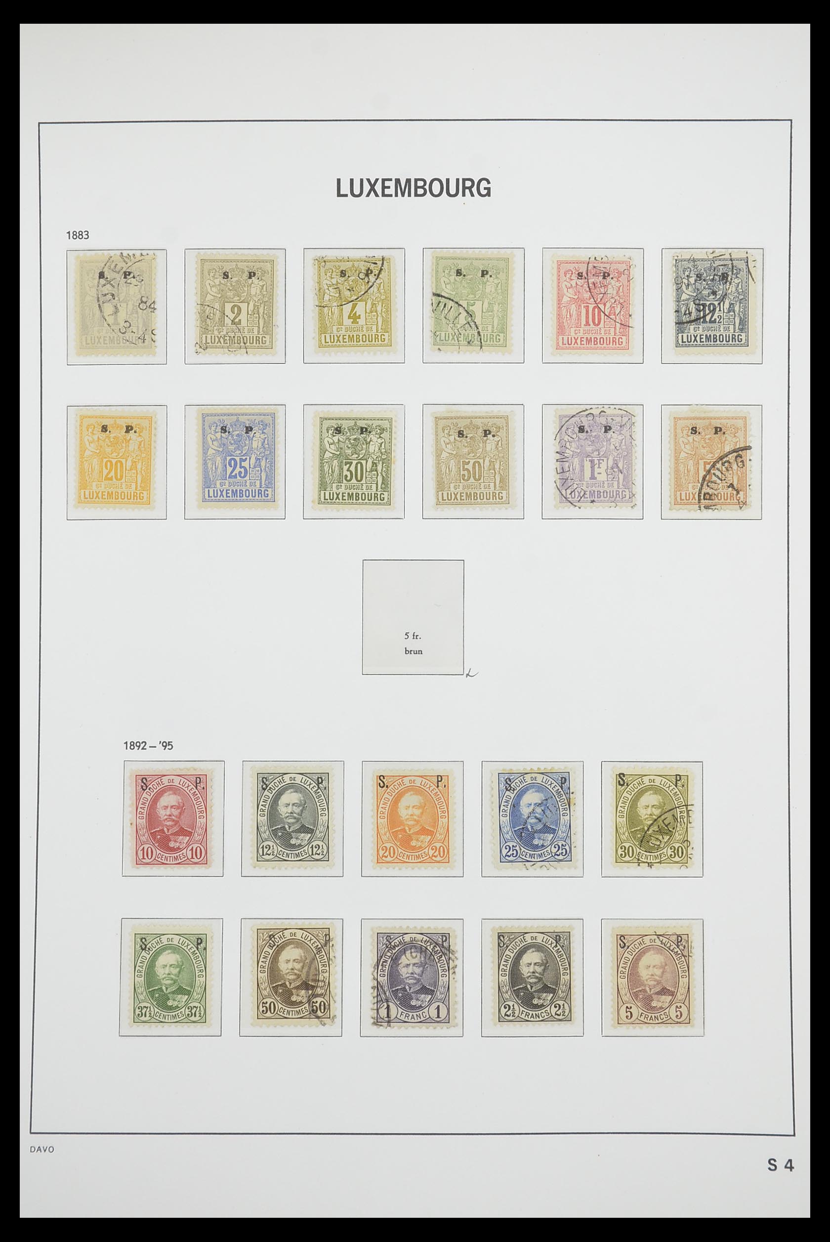 33703 112 - Stamp collection 33703 Luxembourg 1852-1991.