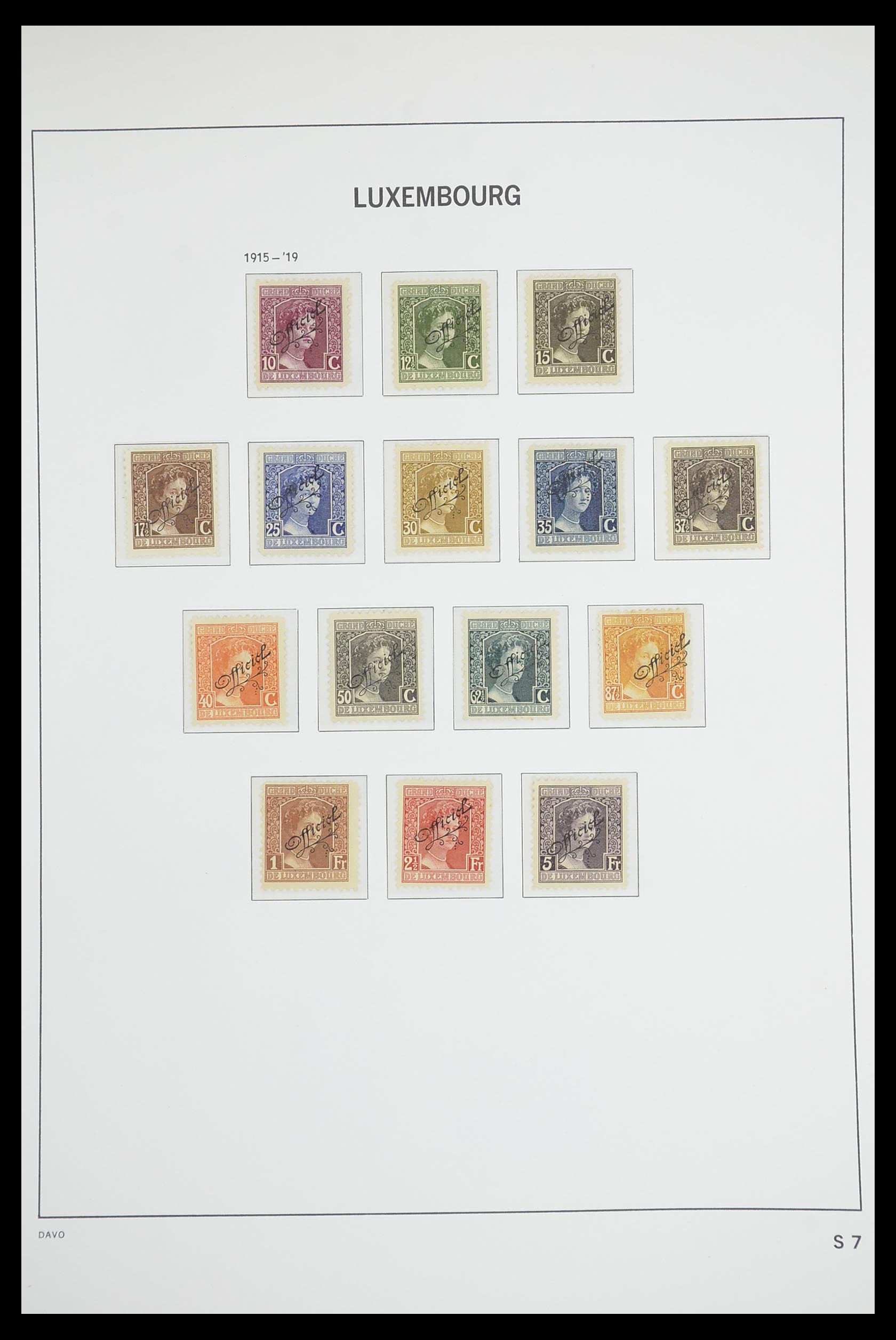 33703 115 - Postzegelverzameling 33703 Luxemburg 1852-1991.