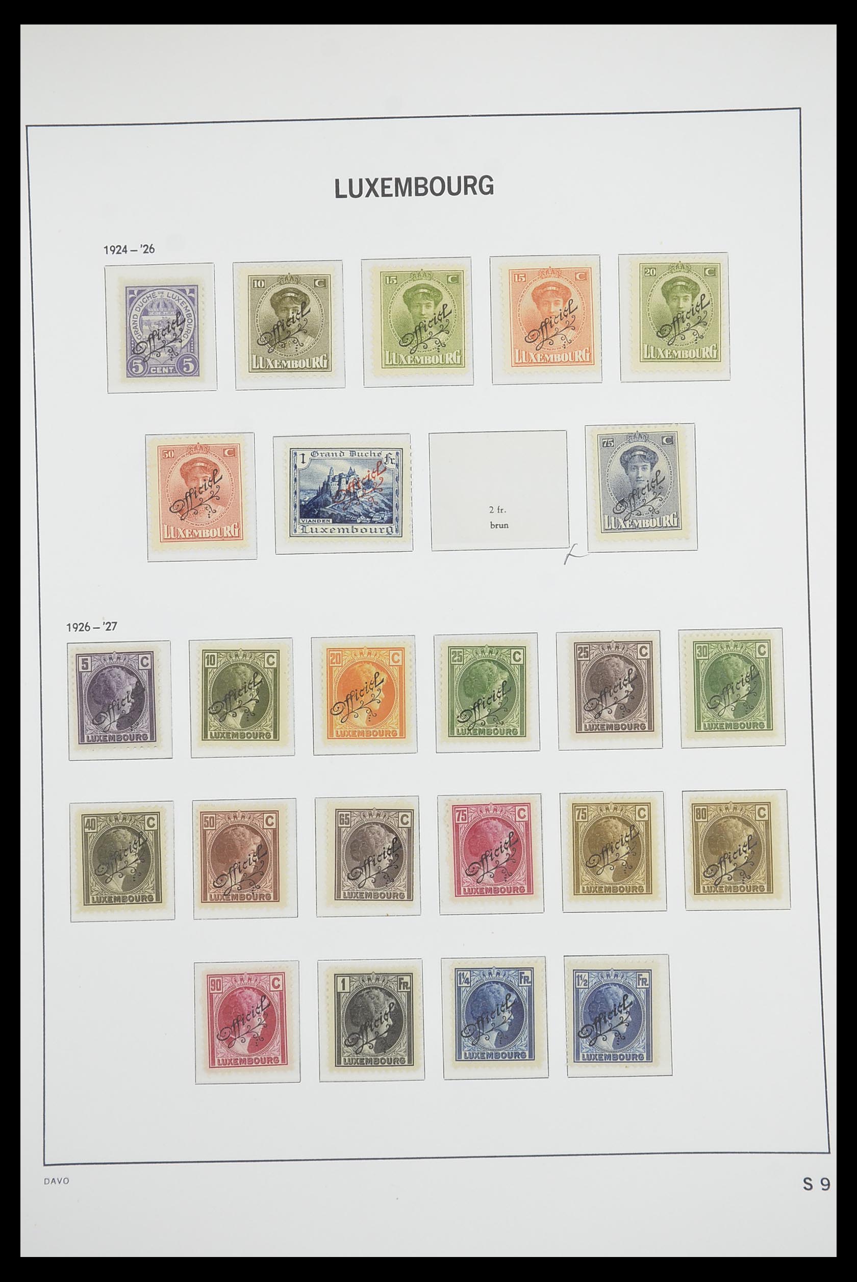 33703 117 - Stamp collection 33703 Luxembourg 1852-1991.