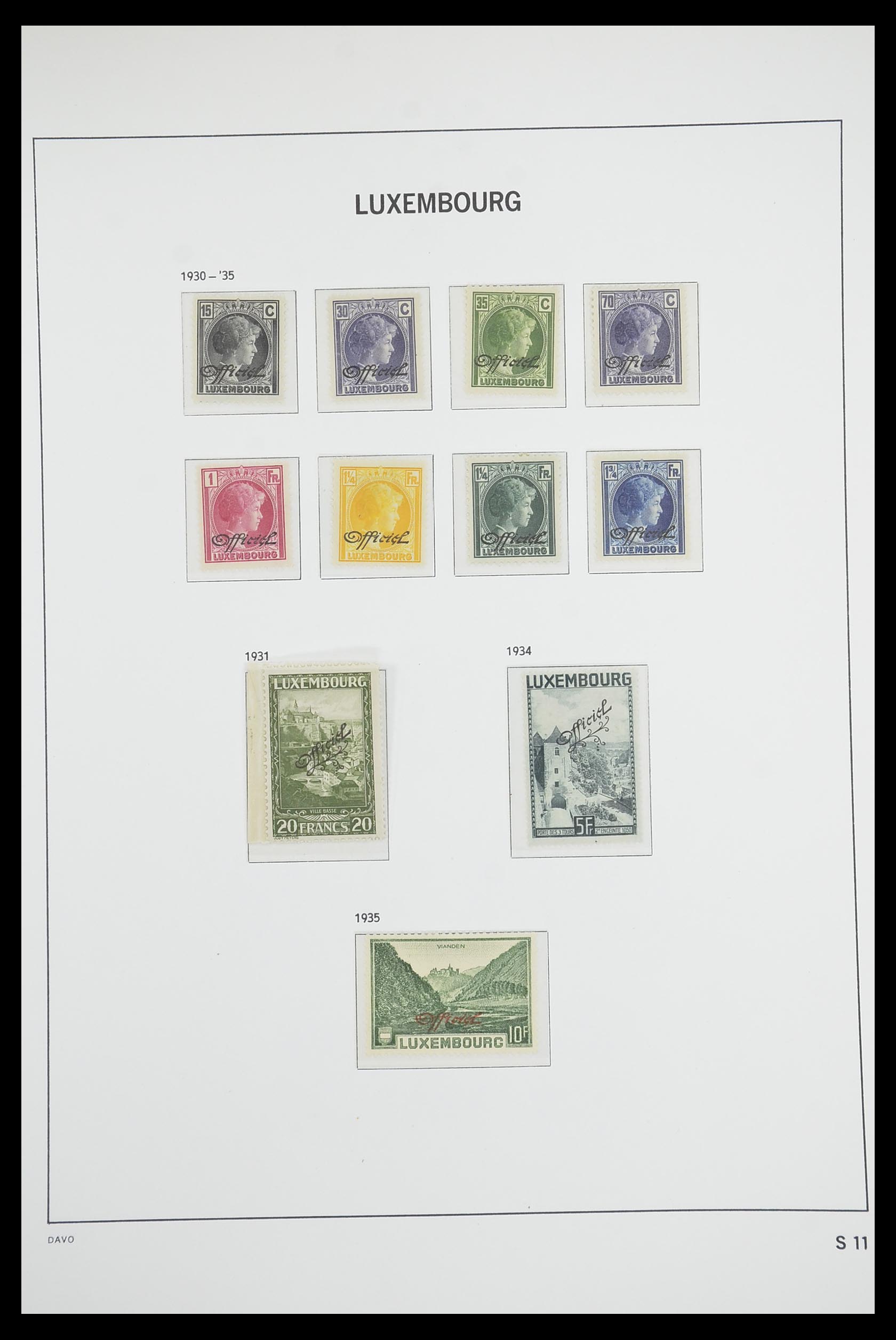 33703 119 - Postzegelverzameling 33703 Luxemburg 1852-1991.