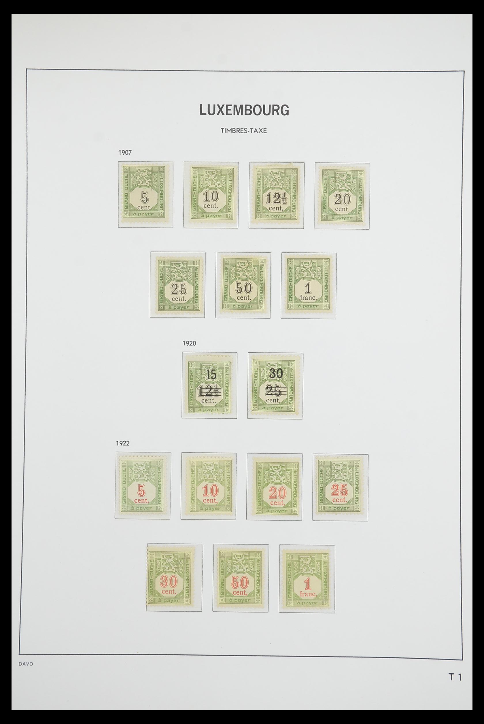 33703 120 - Postzegelverzameling 33703 Luxemburg 1852-1991.