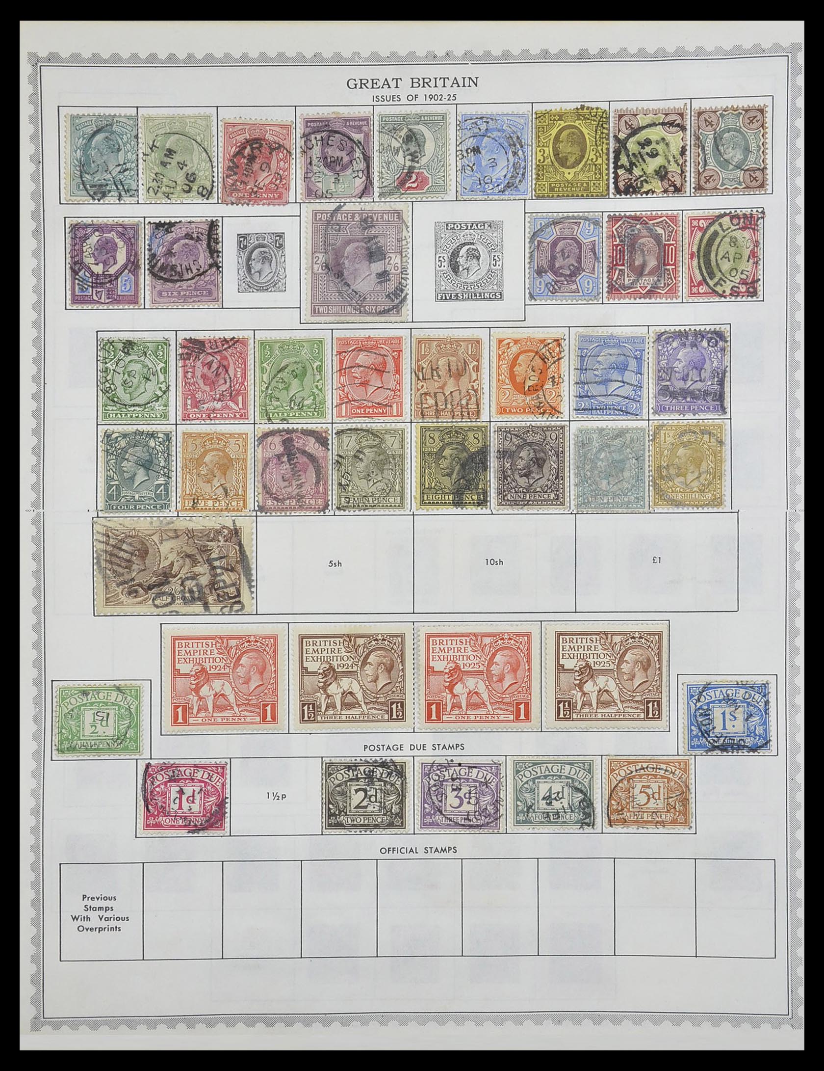 33704 002 - Postzegelverzameling 33704 Engeland en koloniën 1858-1995.