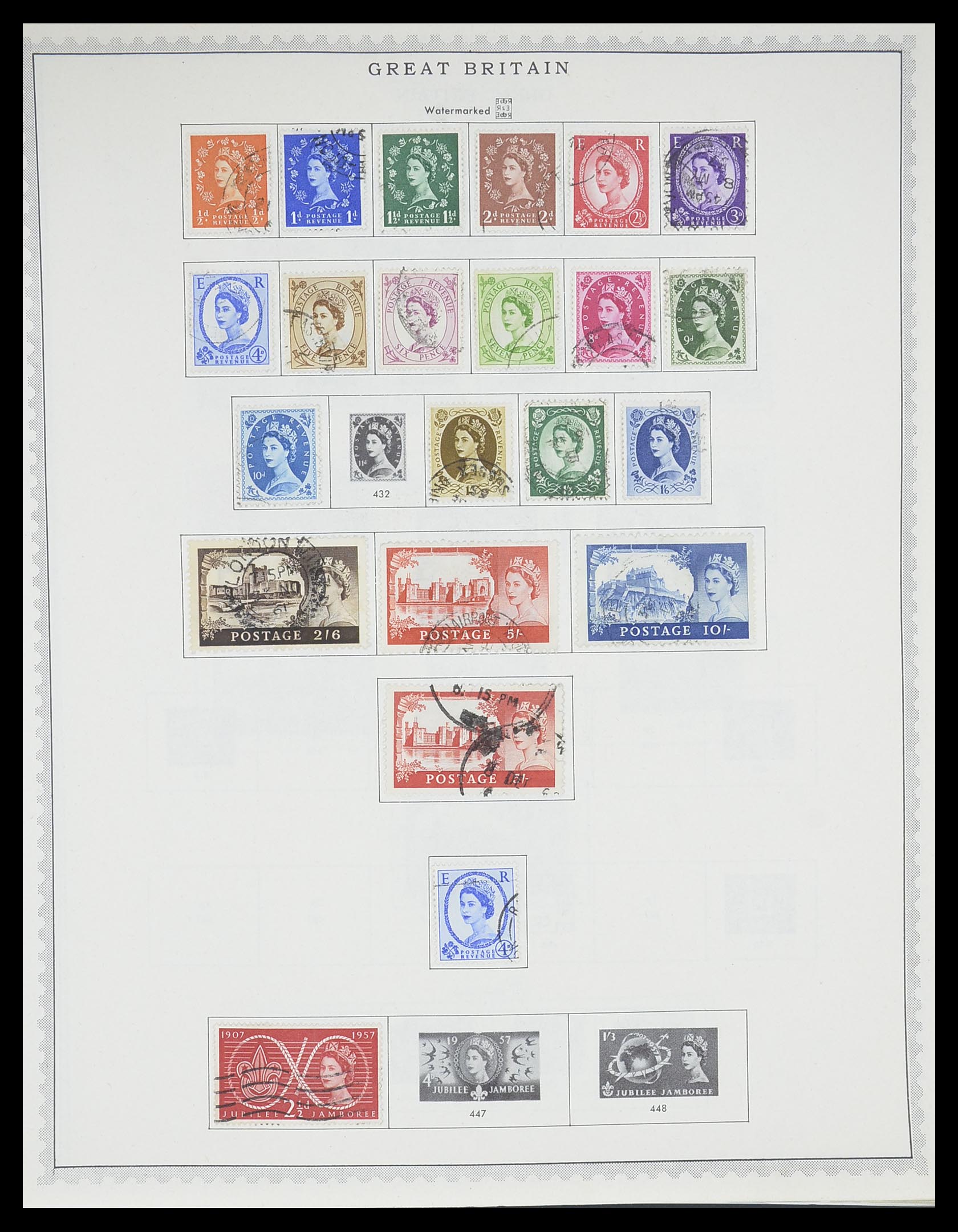 33704 006 - Postzegelverzameling 33704 Engeland en koloniën 1858-1995.