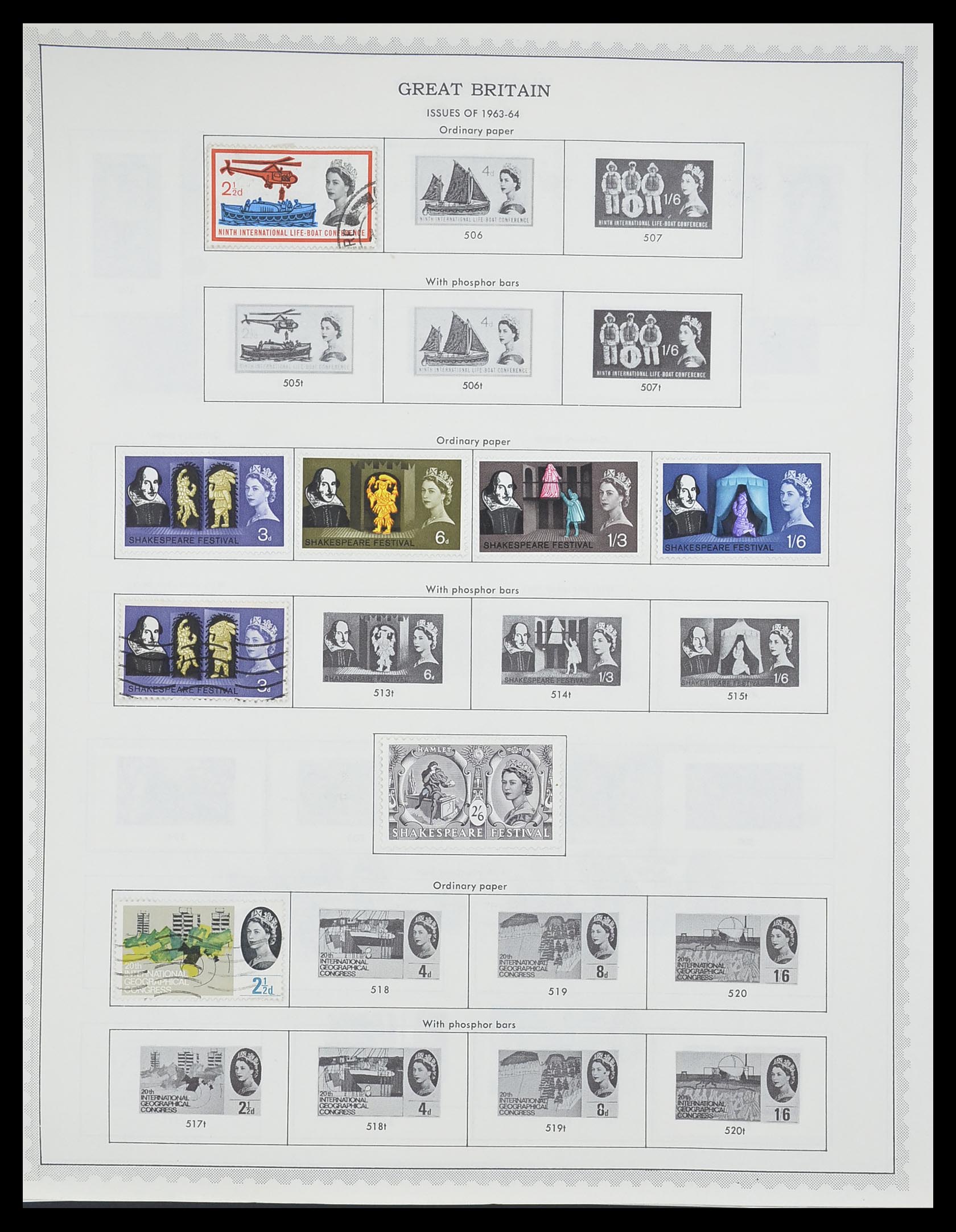33704 011 - Postzegelverzameling 33704 Engeland en koloniën 1858-1995.