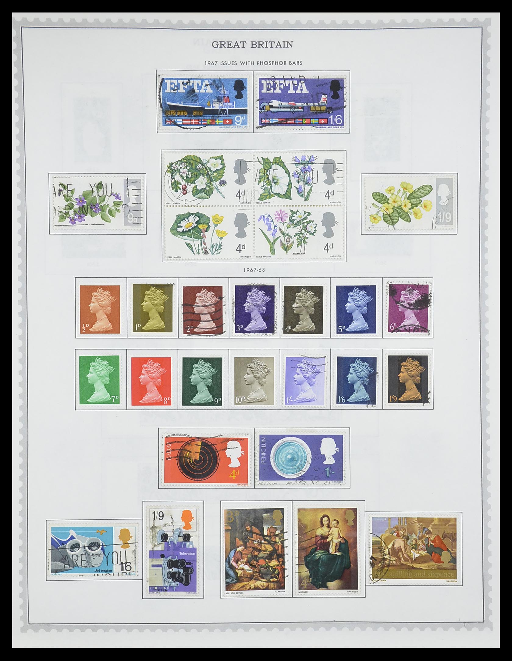 33704 017 - Postzegelverzameling 33704 Engeland en koloniën 1858-1995.
