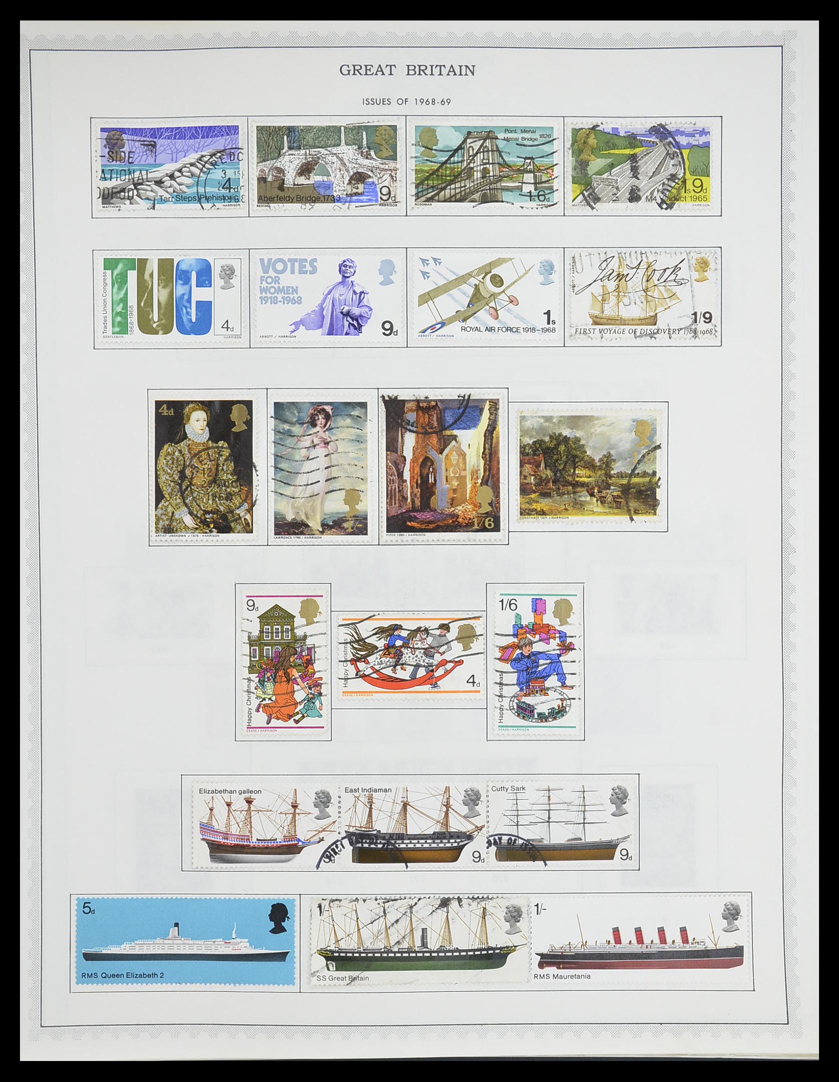 33704 019 - Postzegelverzameling 33704 Engeland en koloniën 1858-1995.