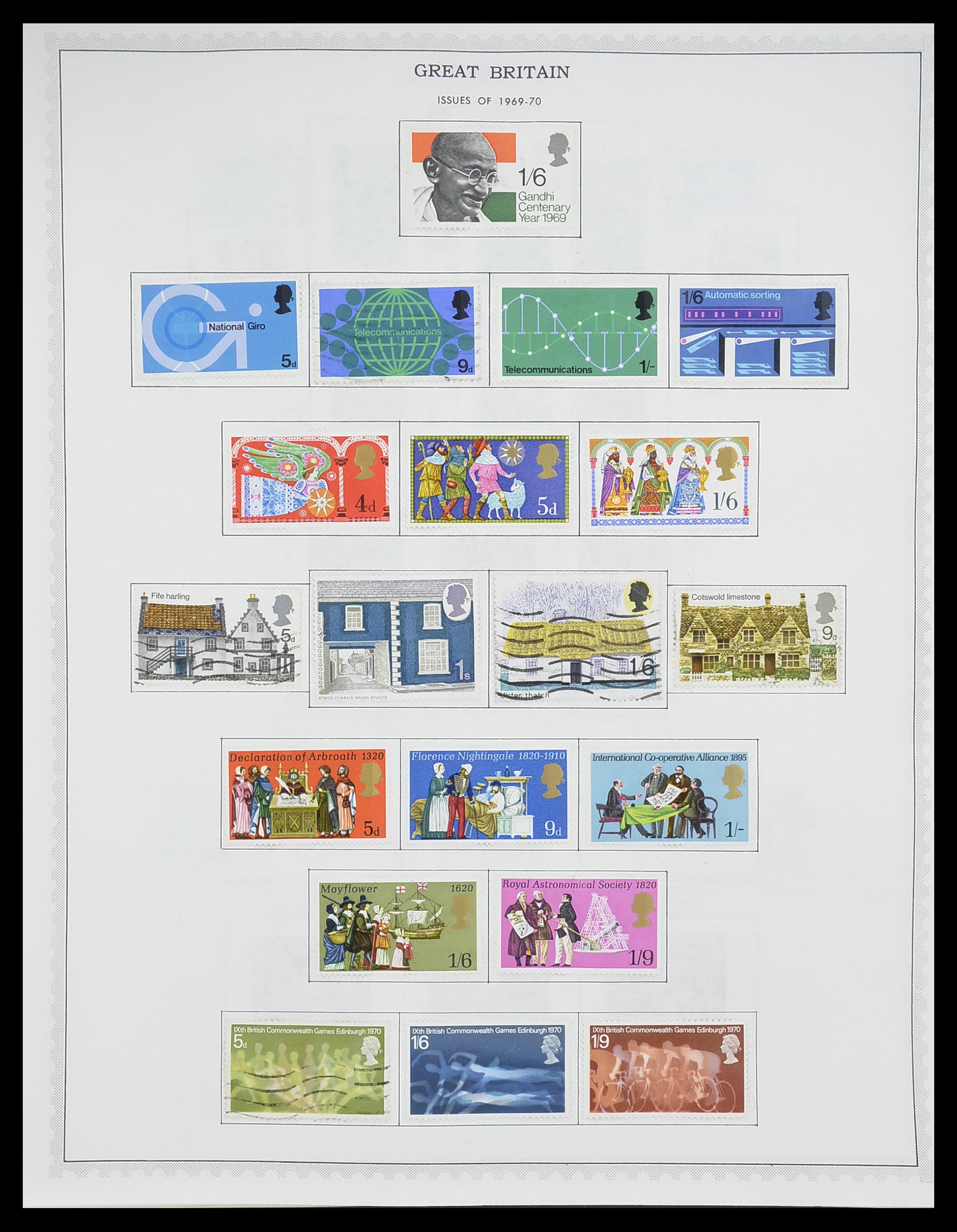 33704 021 - Postzegelverzameling 33704 Engeland en koloniën 1858-1995.