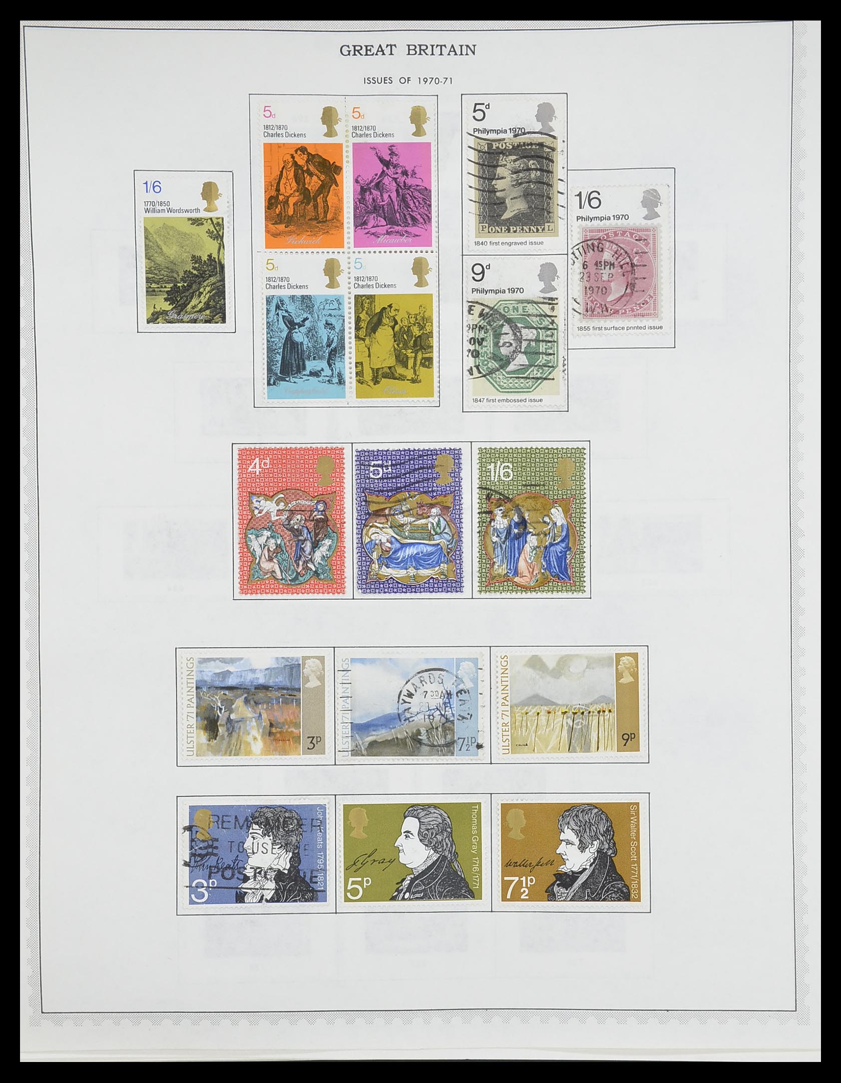 33704 022 - Postzegelverzameling 33704 Engeland en koloniën 1858-1995.