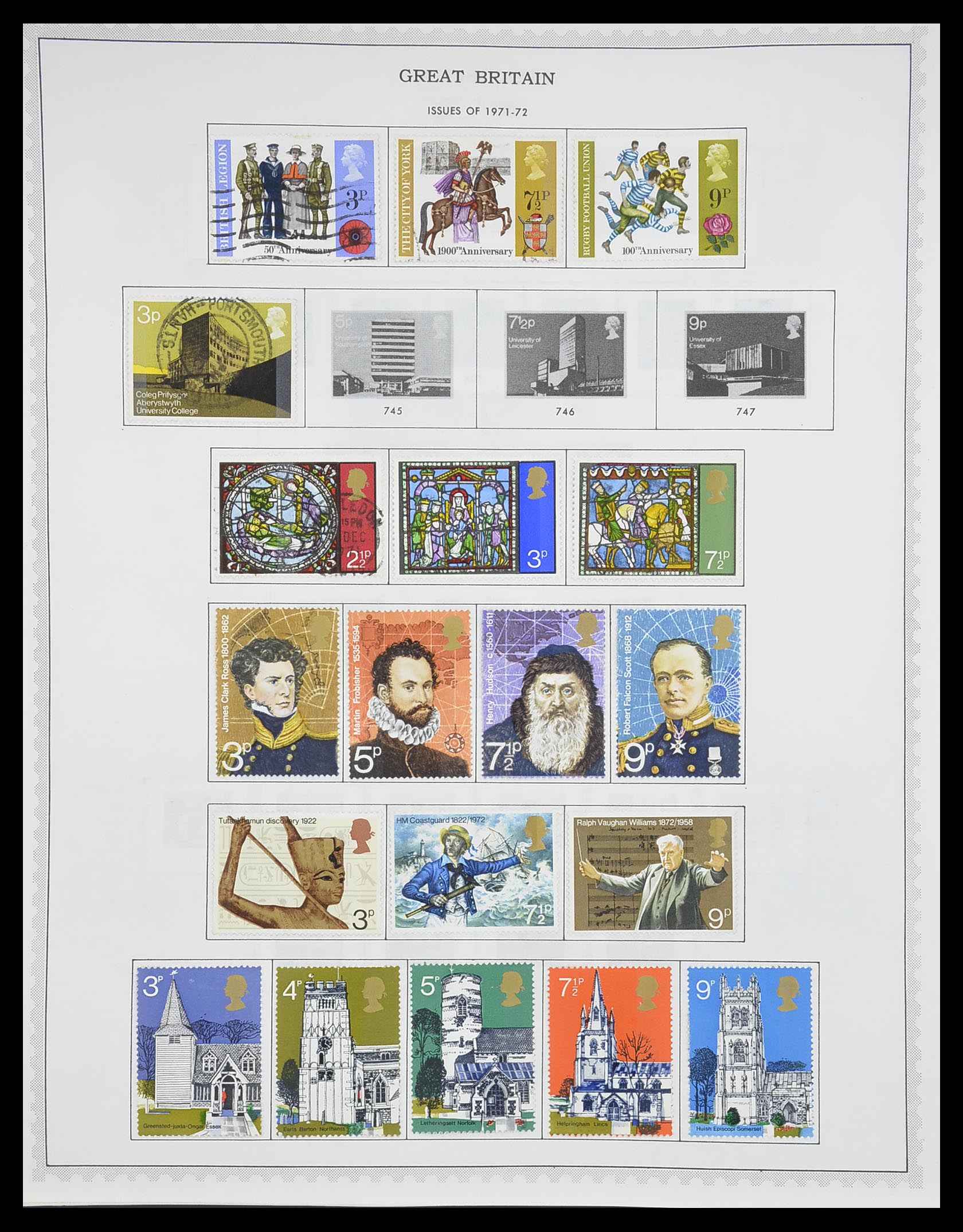 33704 024 - Postzegelverzameling 33704 Engeland en koloniën 1858-1995.
