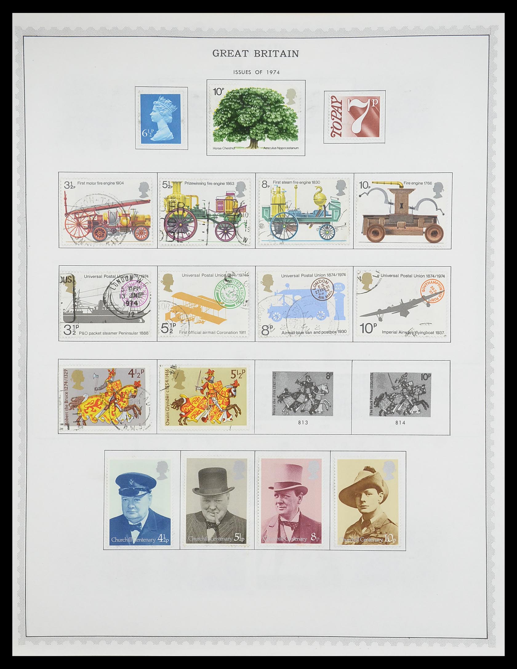 33704 028 - Postzegelverzameling 33704 Engeland en koloniën 1858-1995.