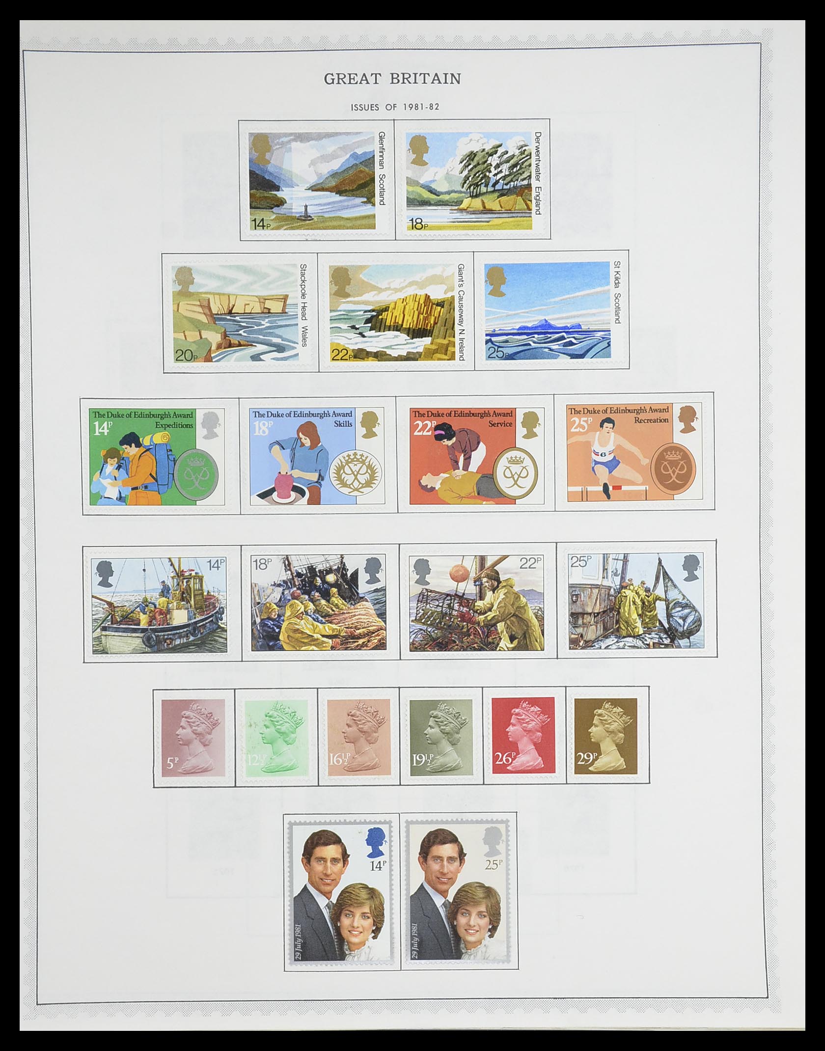 33704 044 - Postzegelverzameling 33704 Engeland en koloniën 1858-1995.