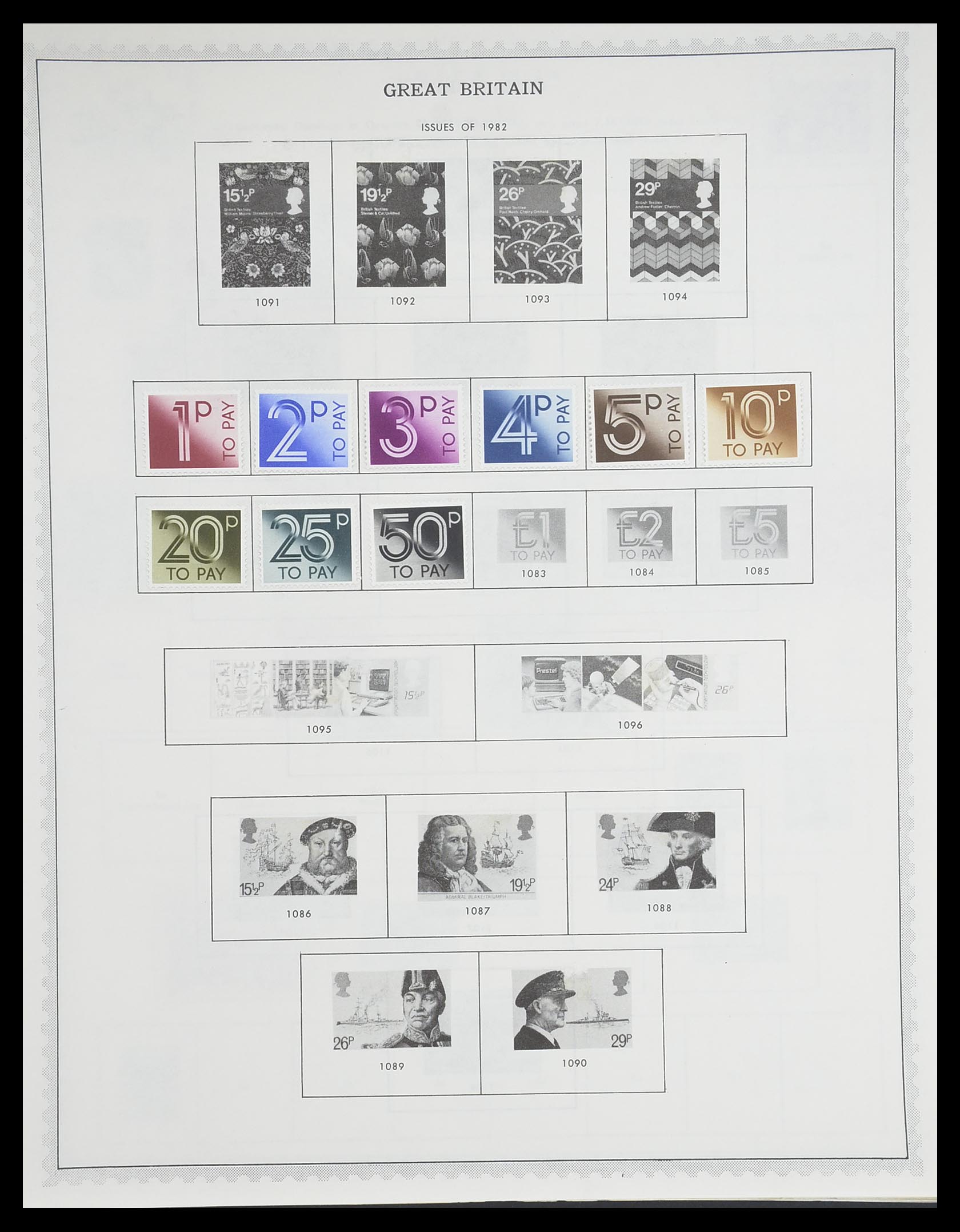 33704 046 - Postzegelverzameling 33704 Engeland en koloniën 1858-1995.