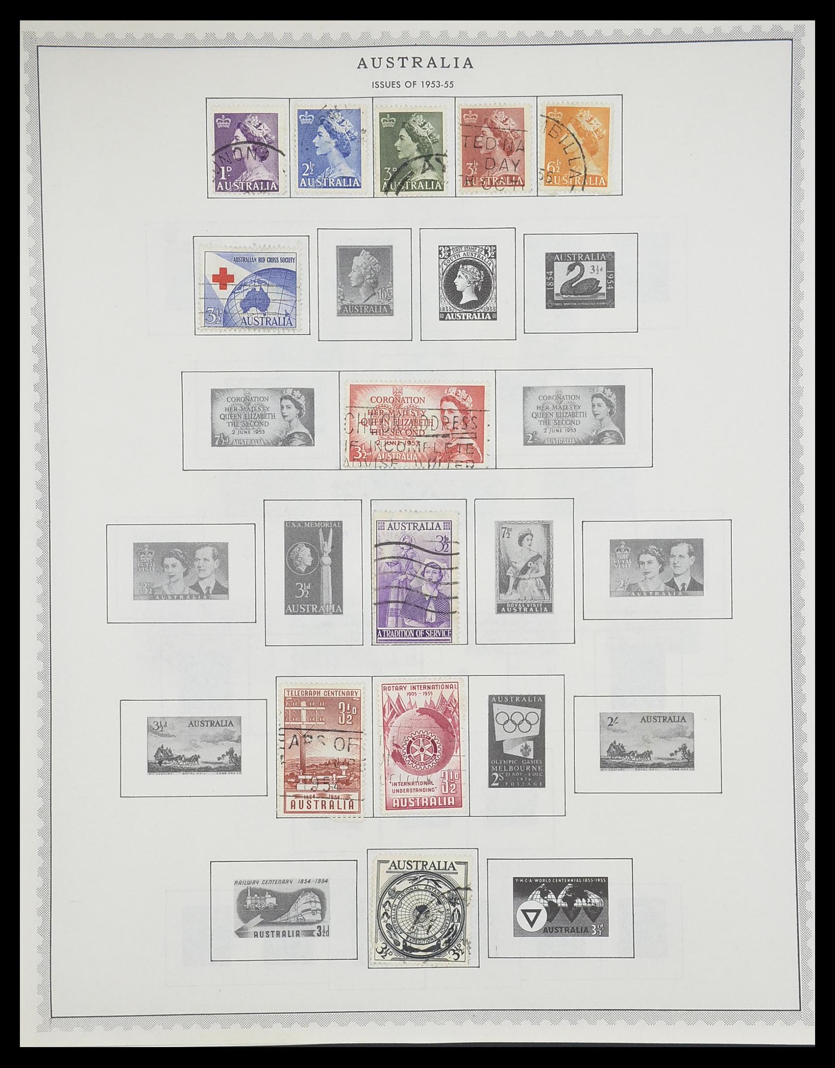 33704 052 - Postzegelverzameling 33704 Engeland en koloniën 1858-1995.