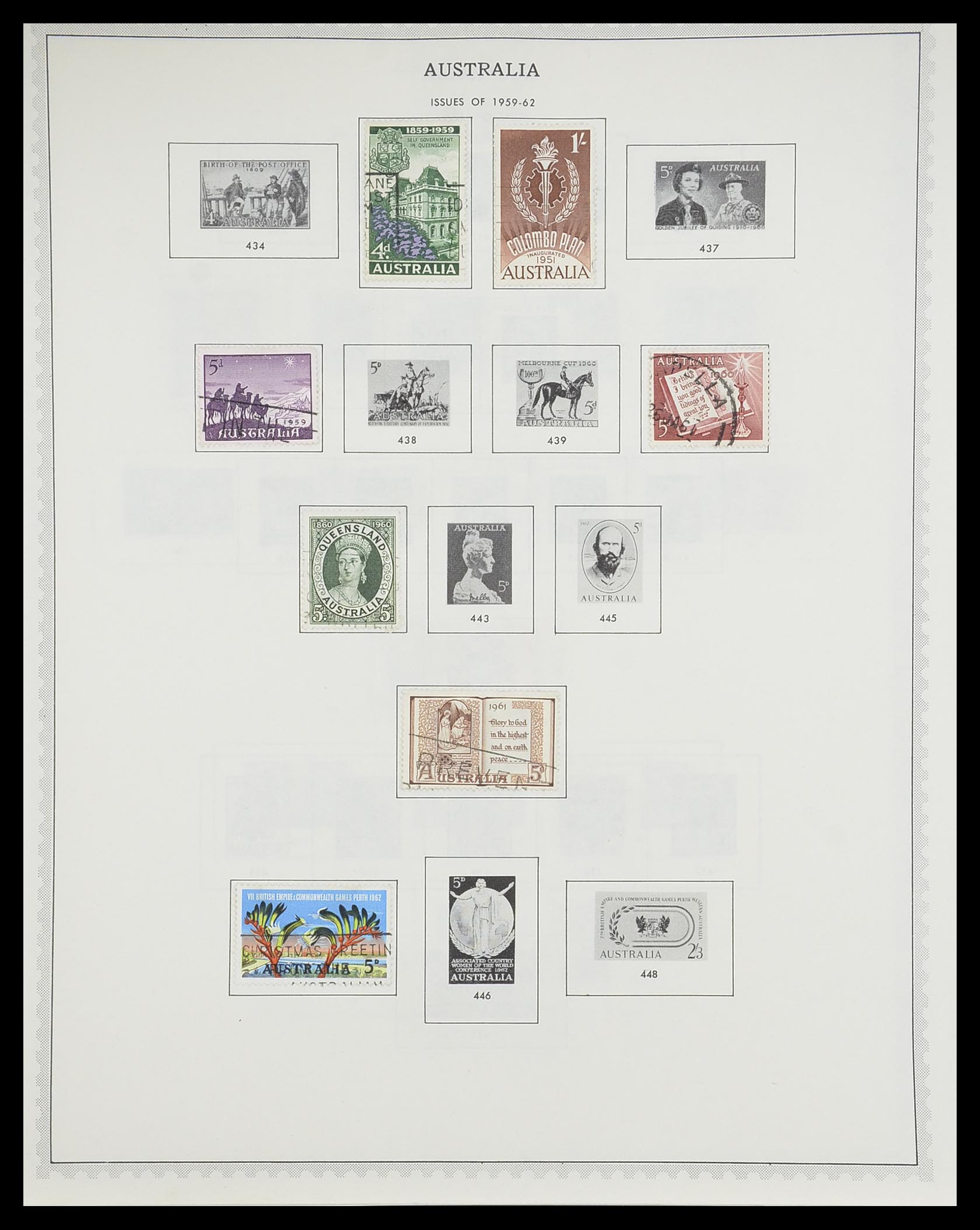 33704 056 - Postzegelverzameling 33704 Engeland en koloniën 1858-1995.