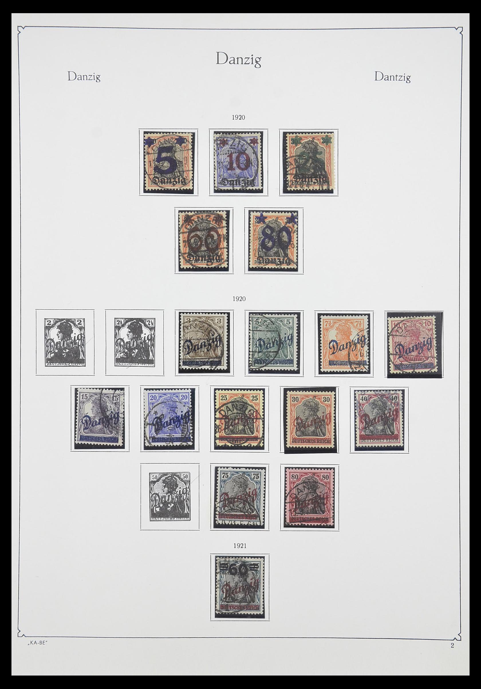 33705 002 - Postzegelverzameling 33705 Danzig 1920-1939.