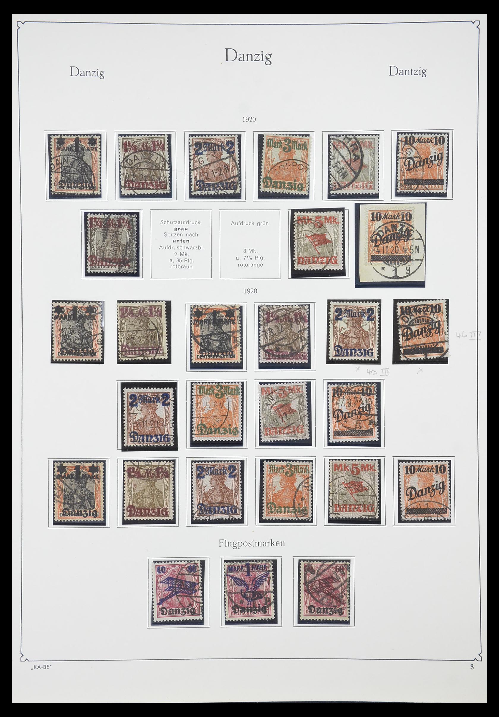 33705 003 - Postzegelverzameling 33705 Danzig 1920-1939.